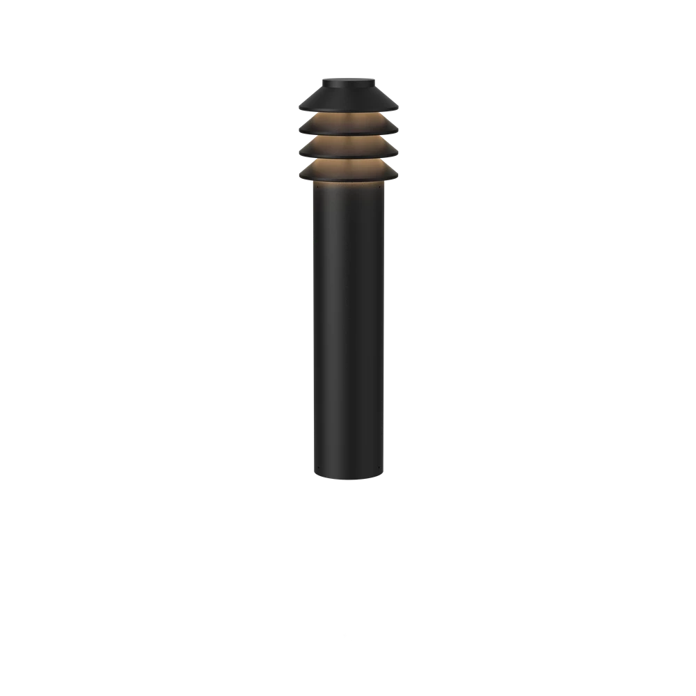 BYSTED GARDEN BOLLARD Lamp - Outdoor Solar LED Landscape Lighting for Pathway, Driveway, and Garden Decor | Weatherproof & Energy Efficient