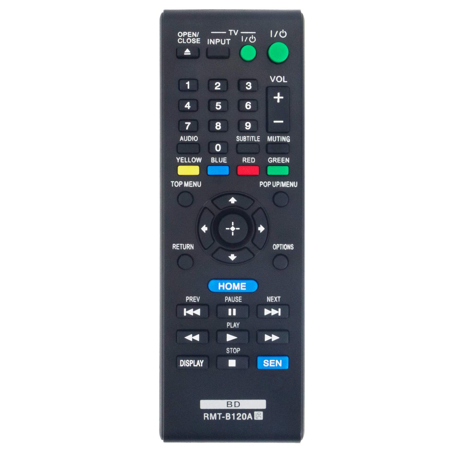 Original Remote Control Replacement for Sony BDP-BX39 BDP-BX310 BDP-S5100 BDP-BX110 BDP-BX510 BDP-BX59 BDP-S1100 BDP-S190 BDP-S4100 3D Blu-ray DVD Players - Perfect for Home Theater & Movie Nights