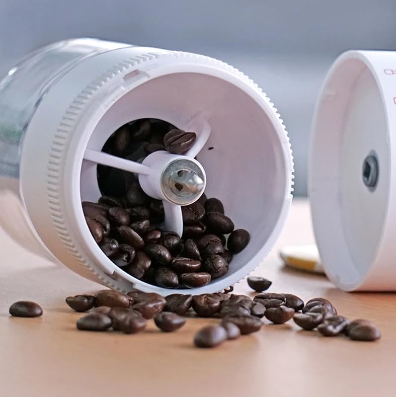 Portable Electric Coffee Grinder for Espresso, French Press & Drip - Rechargeable Wireless Bean Grinder with Adjustable Coarseness - Perfect for Home, Office & Travel Use