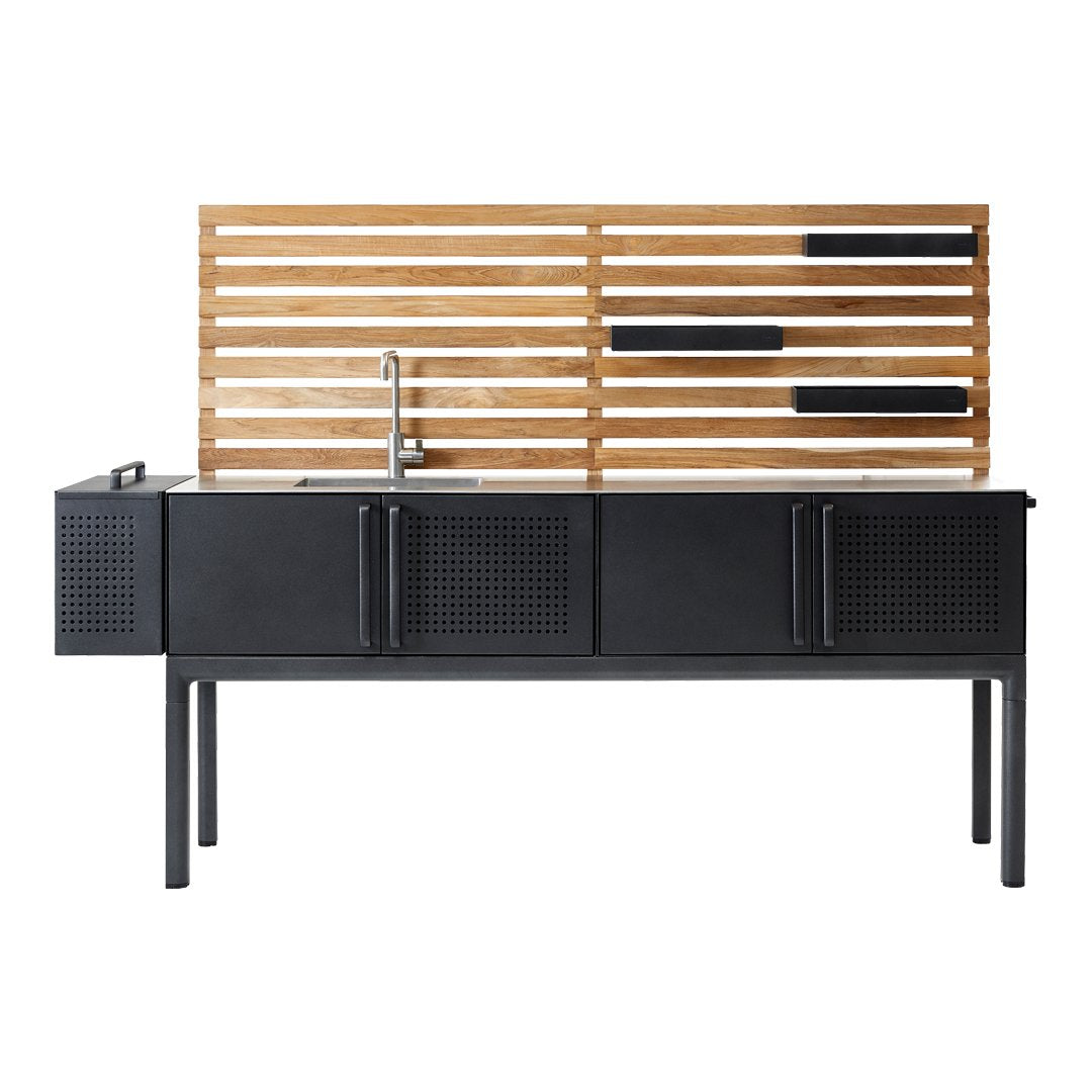 Premium Drop Outdoor Kitchen Module - Stainless Steel Modular BBQ Grill Island with Storage & Prep Space - Perfect for Backyard, Patio, and Camping Cooking