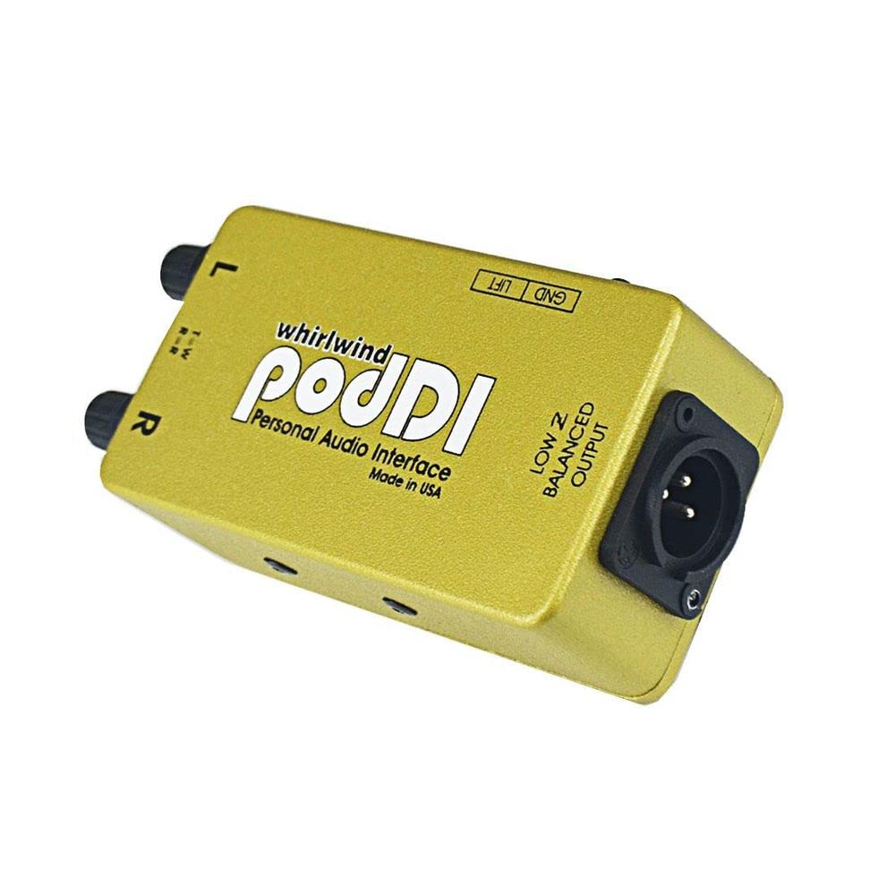 PodDI 1-Channel Passive Direct Box for iPod & iPhone - Studio Recording, Live Performance & Audio Interface Connectivity