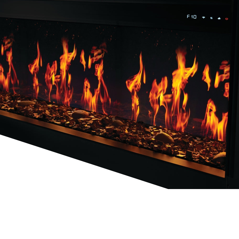 Napoleon Luminex 65 Inch Built-In Smart Electric Fireplace with WiFi & App Control (NEFL65LCD-3SV) - Modern Home Heating for Living Room, Bedroom & Office