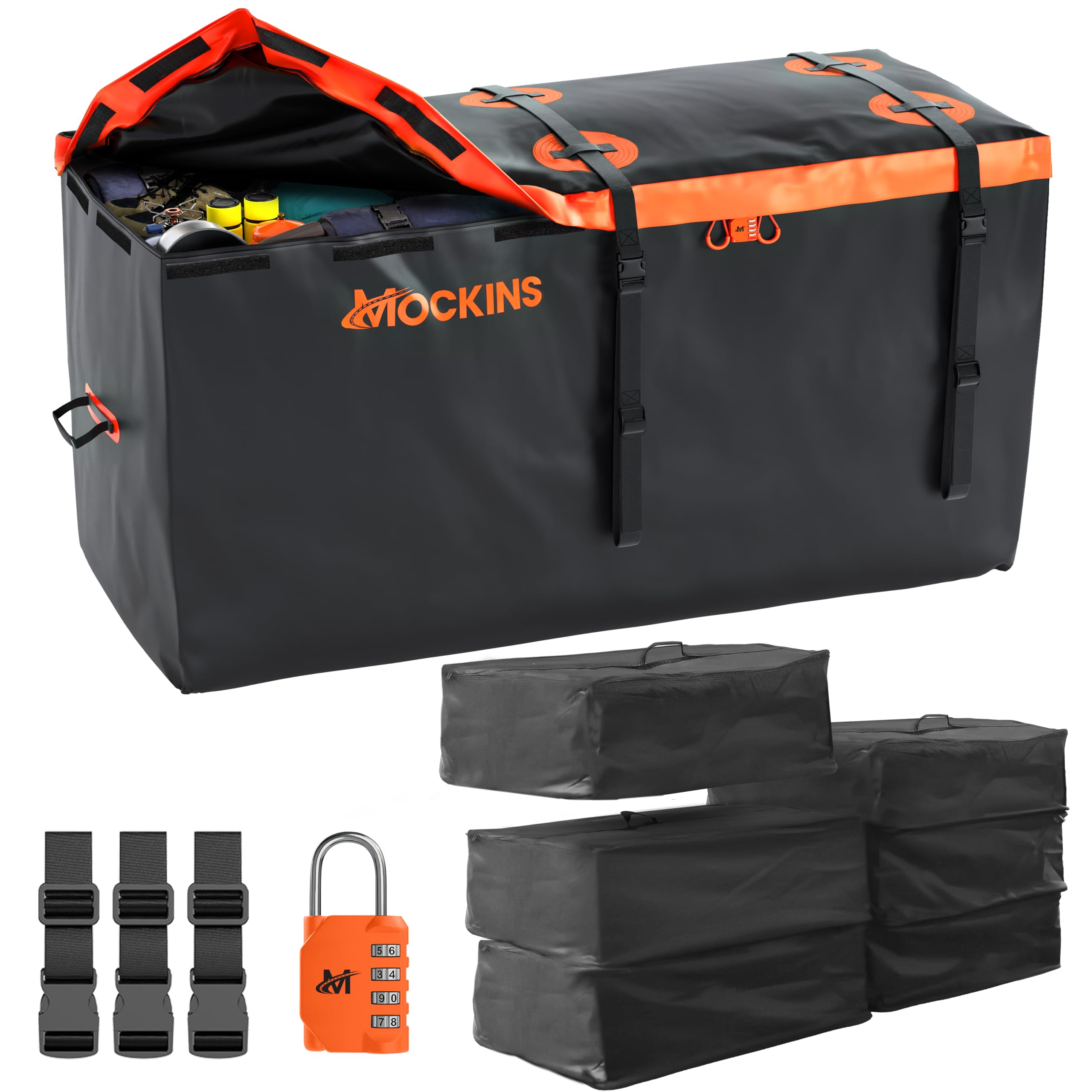 **Mockins 30 Cu.Ft. Waterproof Trailer Hitch Cargo Carrier Bag – 60