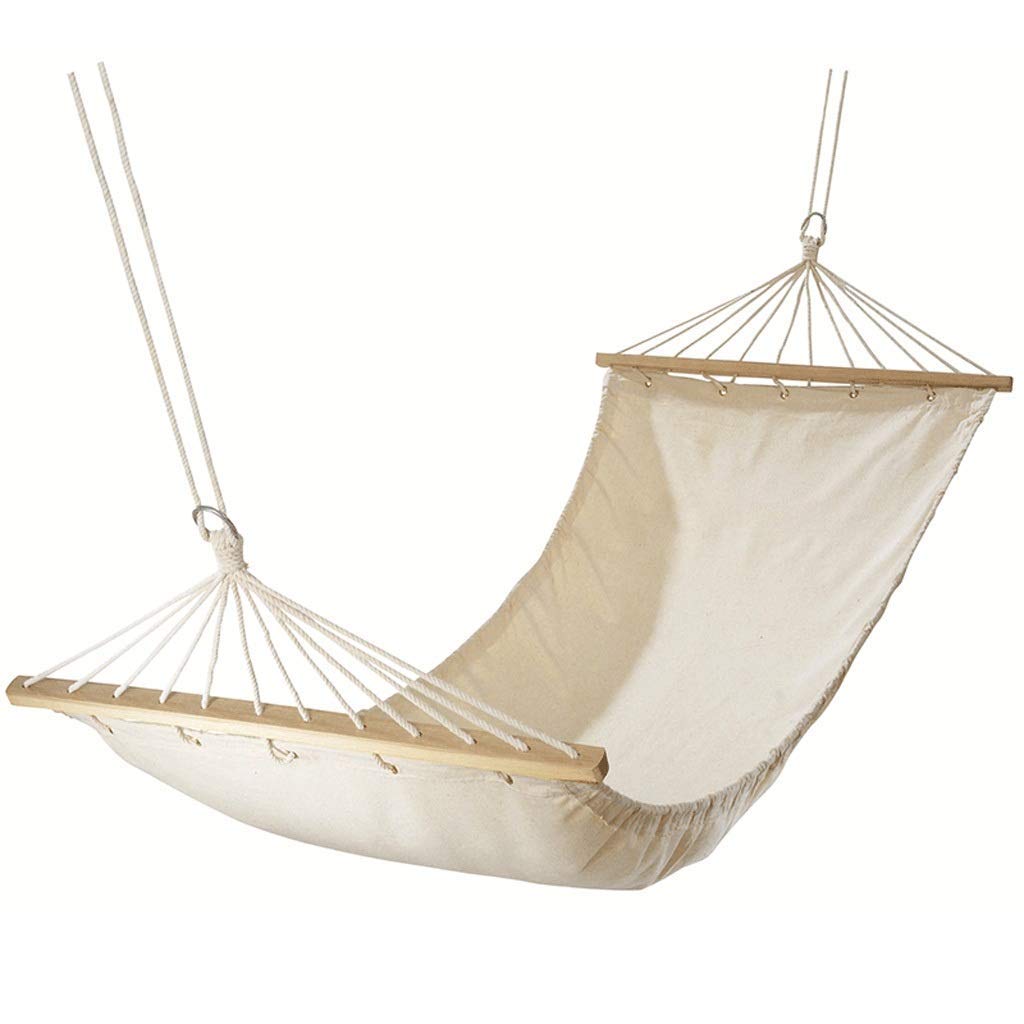 UWY Portable Outdoor Camping Hammock Swing - Safe & Lightweight Cotton Canvas Travel Hammock Chair with Tree Straps - Perfect for Backpacking, Patio Relaxation & Gifts for Hikers