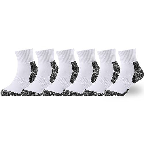Ankle_white/Black,6 Pack