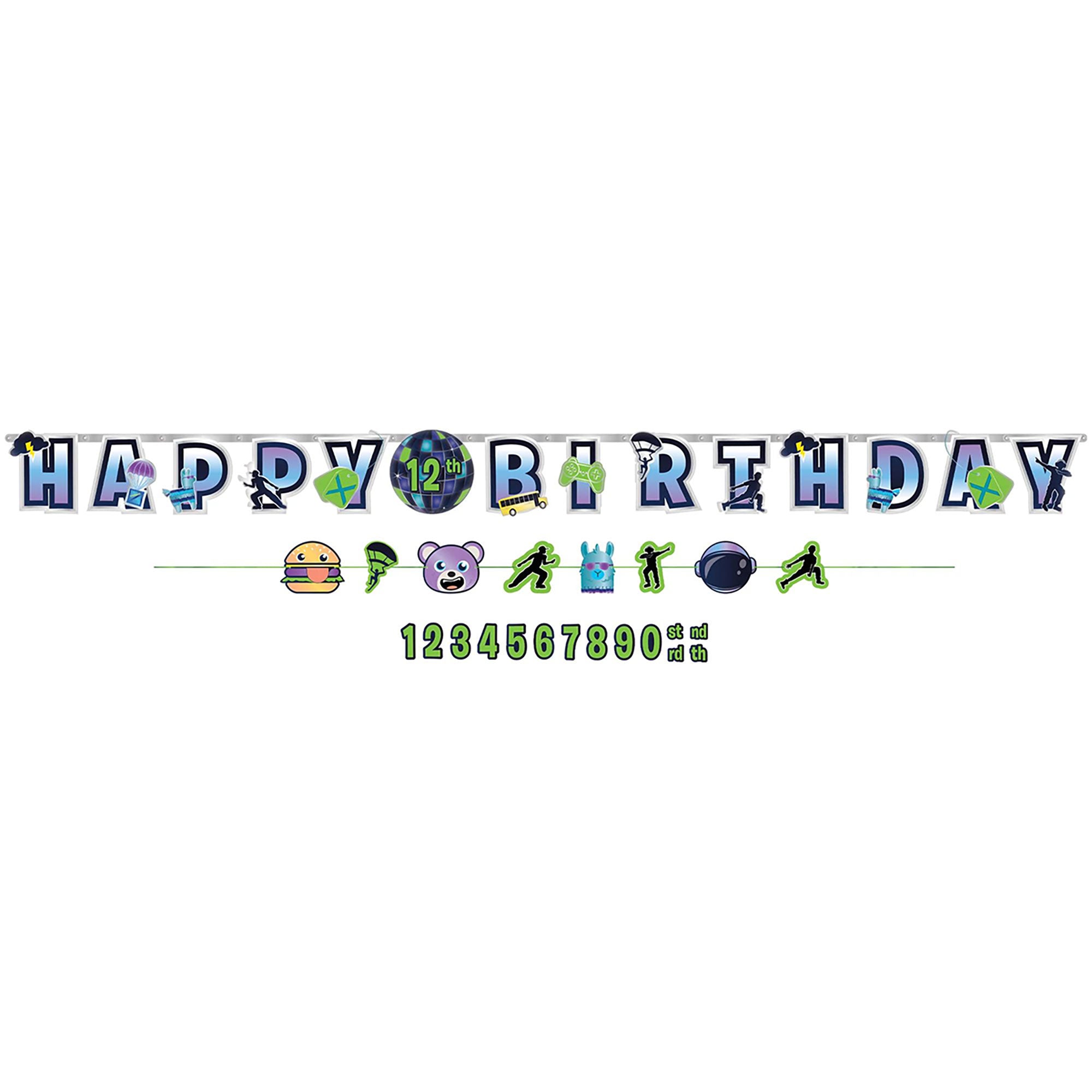 Battle Royale Birthday Double Banner Set - 120 Inches Long, 2 Pack for Party Decorations | Perfect for Gaming Themed Parties, Streamer Events & Esports Celebrations