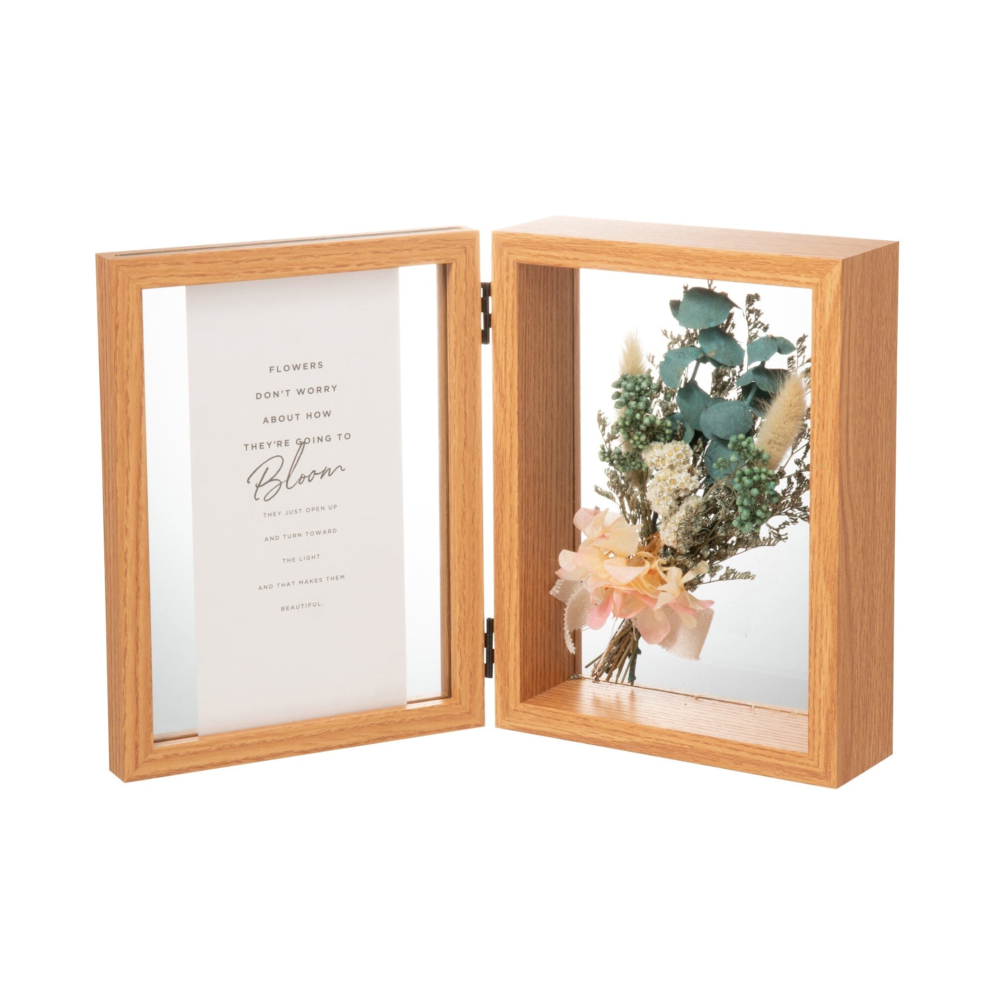Natural Dried Flower Frame - Handmade Botanical Wall Art for Home Decor, Wedding, and Rustic Farmhouse Style