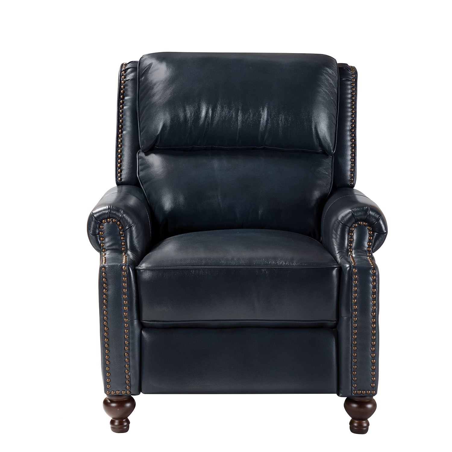Mid Century Modern Genuine Leather Recliner Chair - Consuela Handcrafted Lounge Chair for Living Room, Office & Home Theater