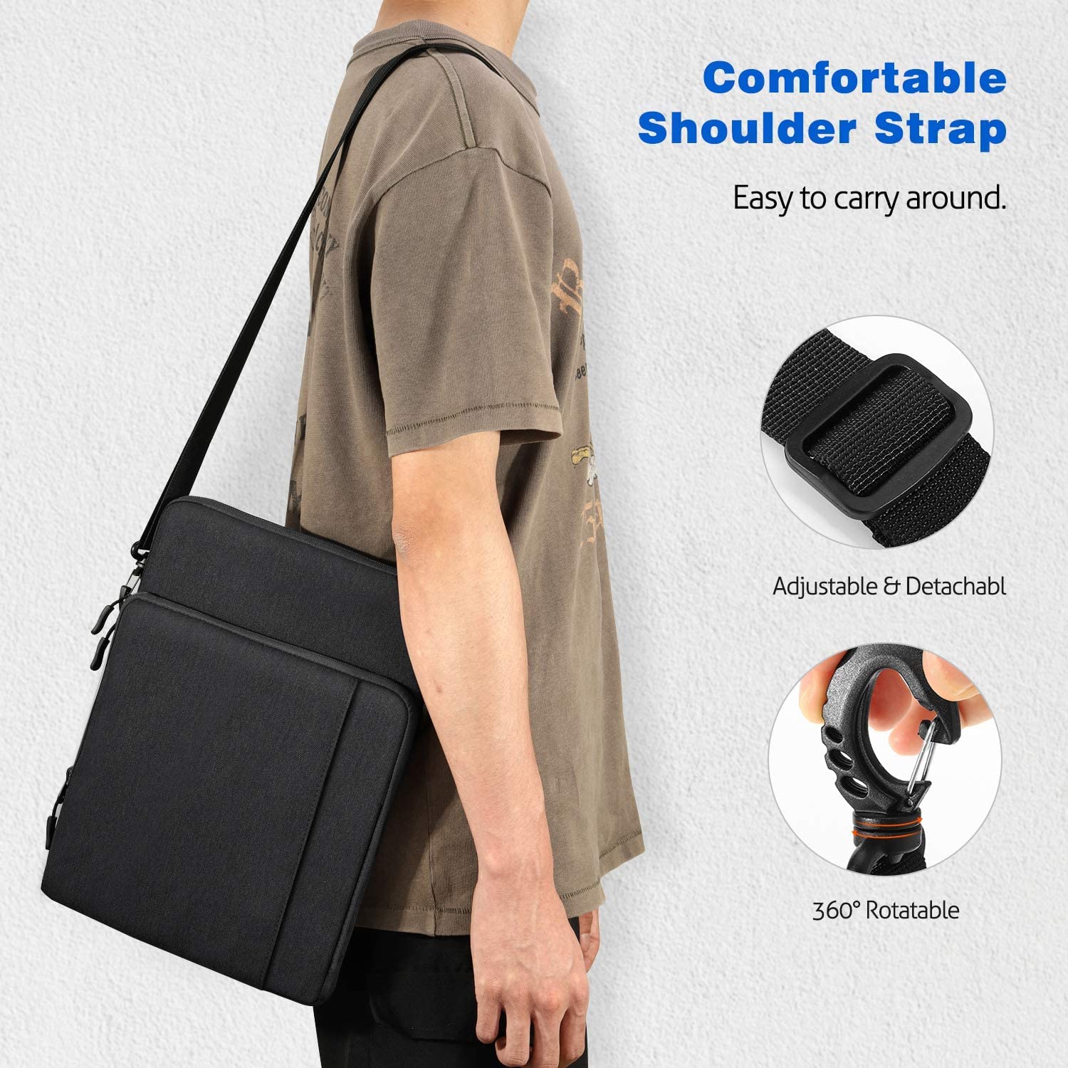 13-13.3 Inch Tablet Sleeve Case Shoulder Bag - Compatible with iPad Pro 13