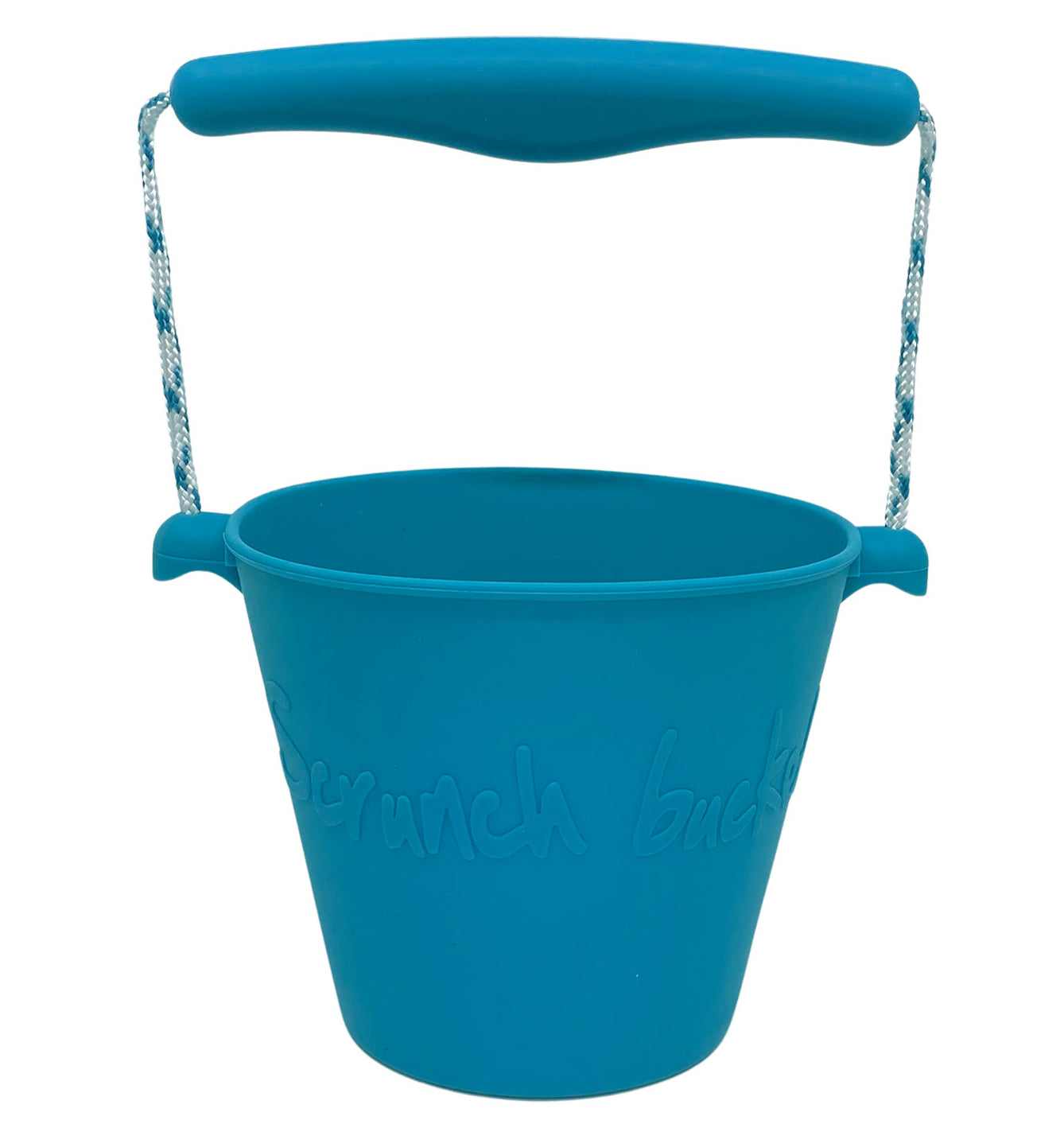 Premium Scrunch Beach Bundle with Bucket, Spade, Rake & Molds - Durable Sand Toys for Kids - Perfect for Beach Vacations, Sandcastles & Outdoor Play (Petrol Color)