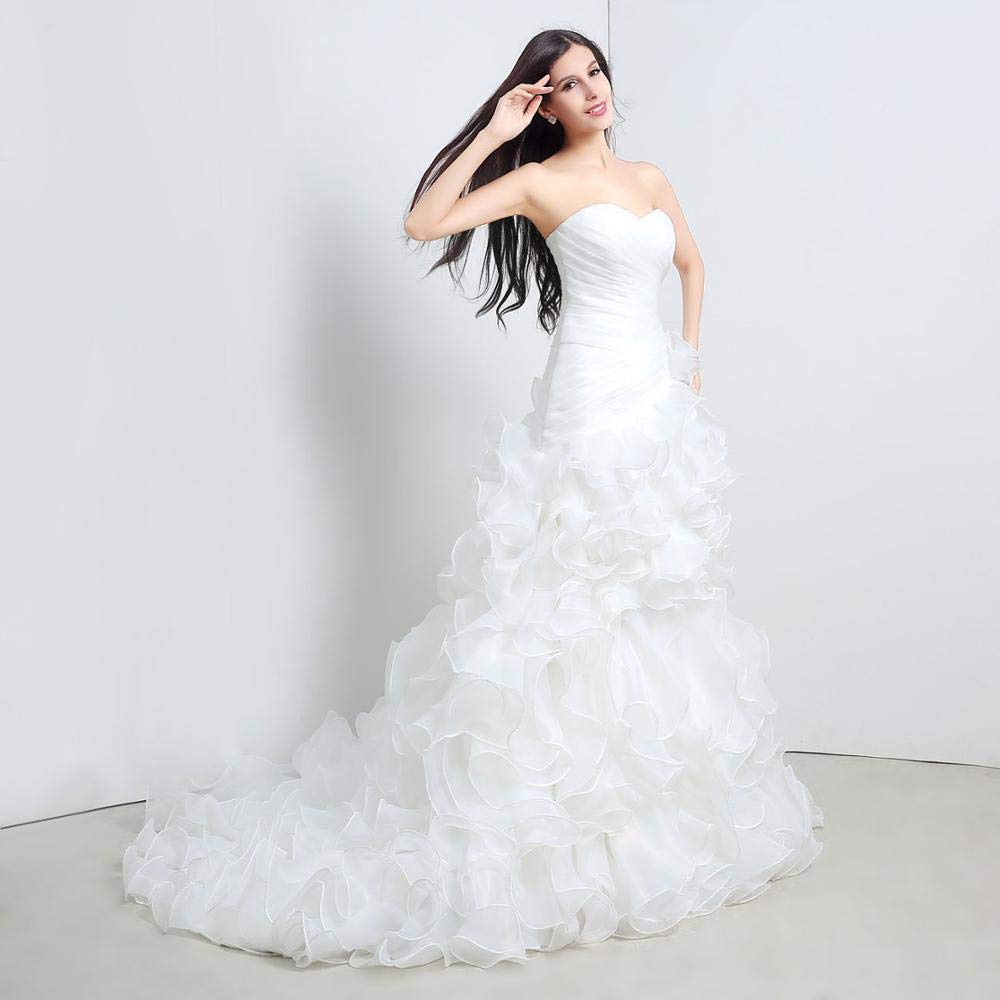 Plus Size Sweetheart Wedding Dresses - A-Line Bridal Gown for Curvy Brides | Perfect for Beach, Church & Outdoor Ceremonies