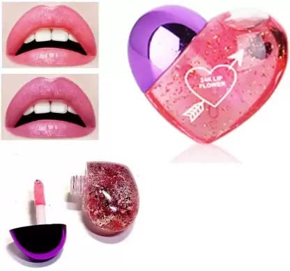 Best Pink Lip Gloss - Heart Shaped Lip Gloss for Moisturizing & Plumping - Perfect for Date Night, Parties & Everyday Wear