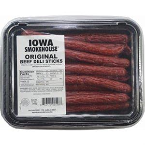 Iowa Smokehouse BDO Beef Deli Sticks, Original Flavor, 13 oz (Pack of 16) | High Protein Snack for Keto, Camping & On-the-Go