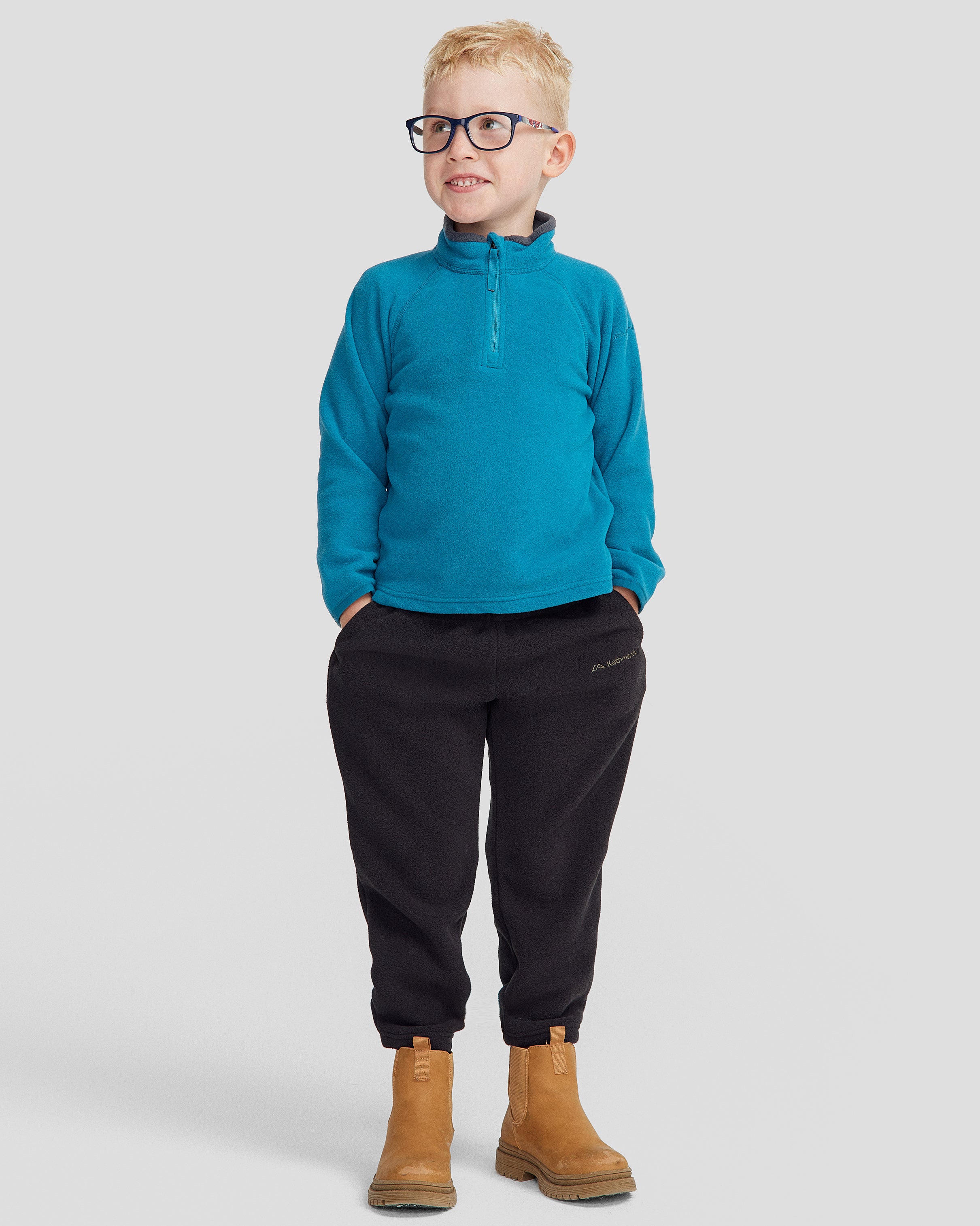 Kids Ridge 100 Primaloft Pullover Jacket - Dark Eddy - Warm & Lightweight Winter Coat for Boys & Girls - Perfect for Outdoor Activities, Skiing & Snow Play