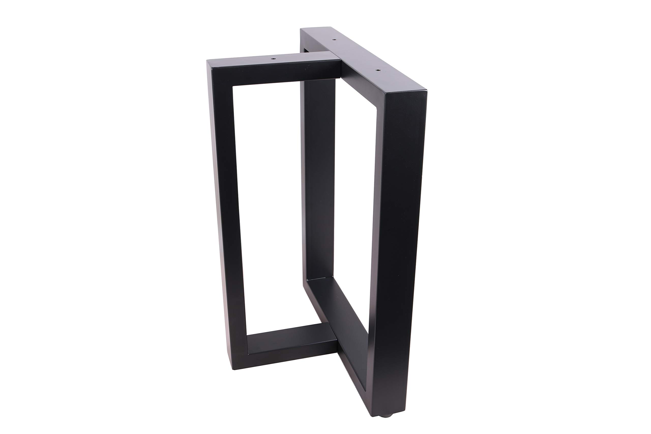 18 Inch Black T-Shaped Bench Legs - Heavy Duty Coffee Table & Computer Desk Legs Set of 2 - Perfect for DIY Furniture, Home Office & Living Room Decor