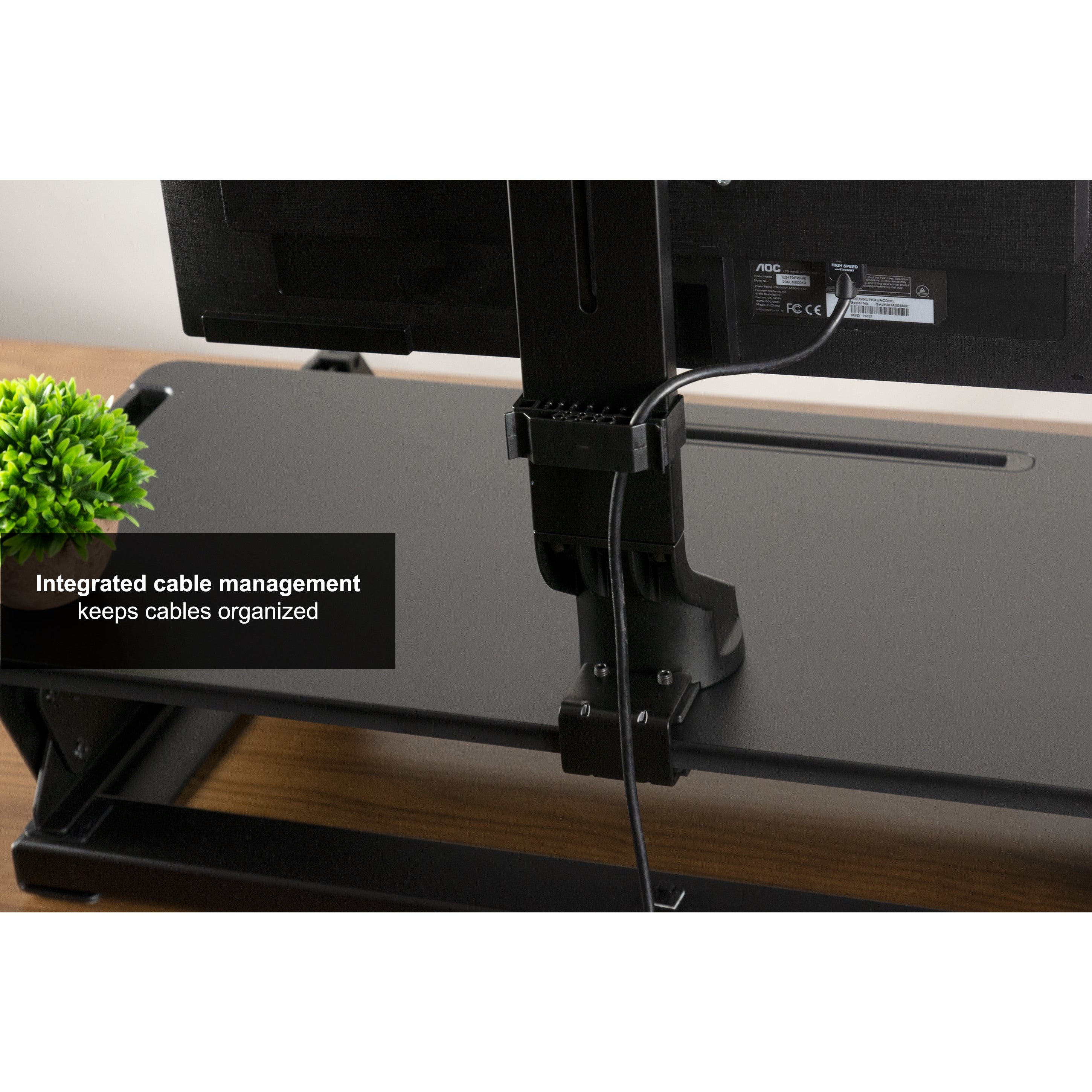 Single Monitor Desk Mount Stand - Adjustable VESA 75/100mm - Ergonomic Space-Saving Solution for Home Office, Gaming & Workstations