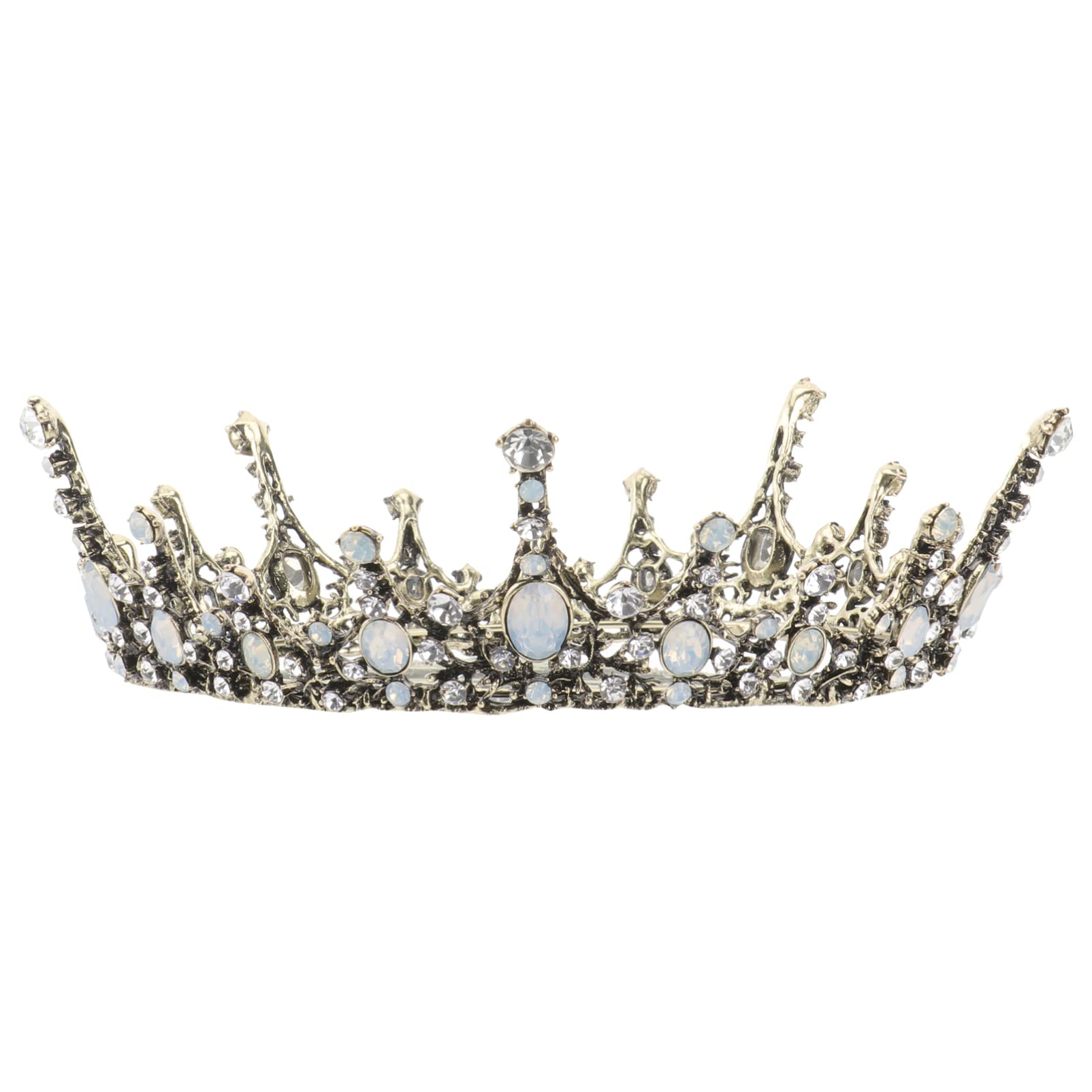 Beaupretty 2-Piece Women's Wedding Hair Accessories Set - Rhinestone Tiara Headpiece & Gothic Princess Crown for Brides, European & American Style - Perfect for Weddings, Prom, Pageants and Special Occasions
