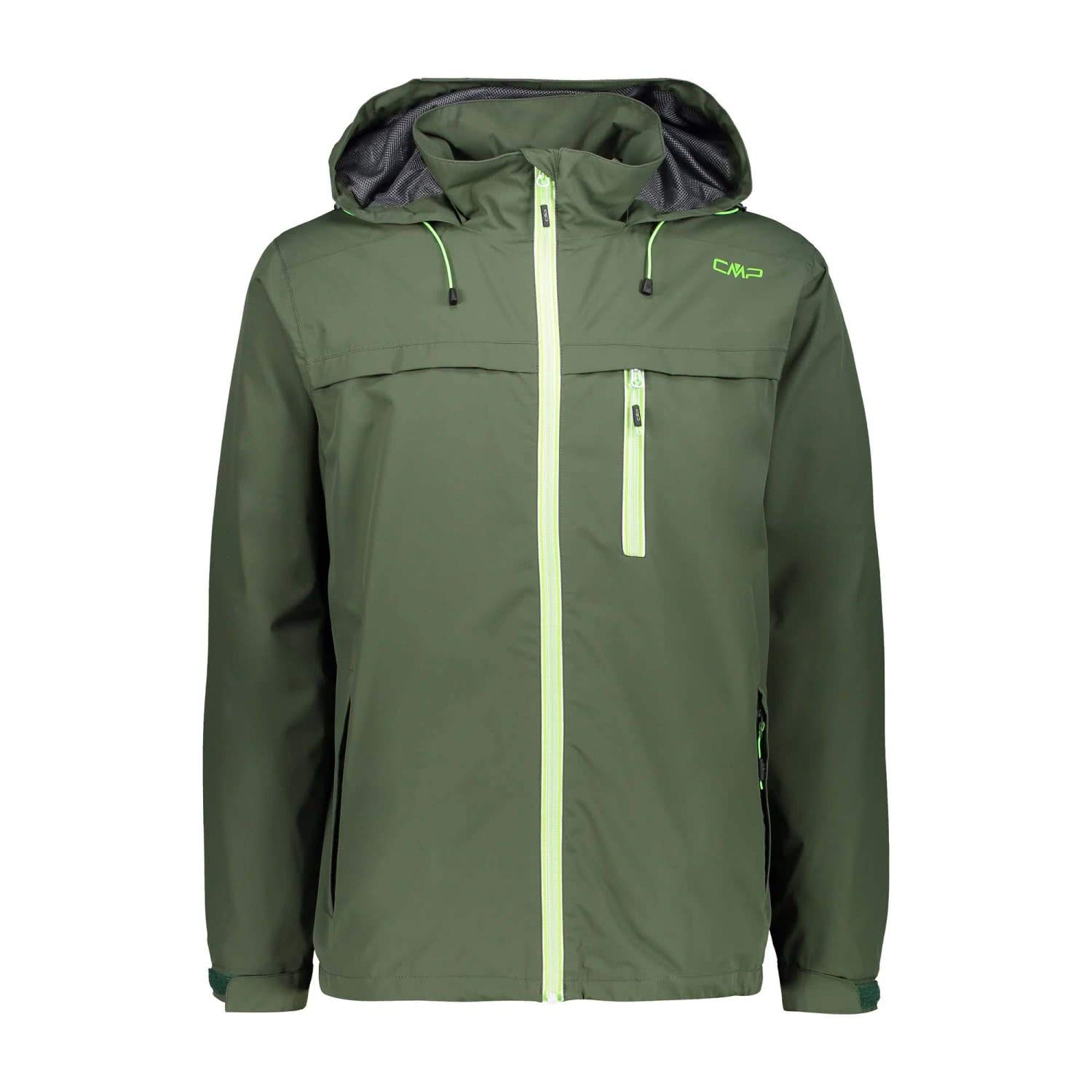Men's Waterproof Hooded Jacket - Lightweight Windbreaker for Outdoor Hiking & Travel | CMP Activewear
