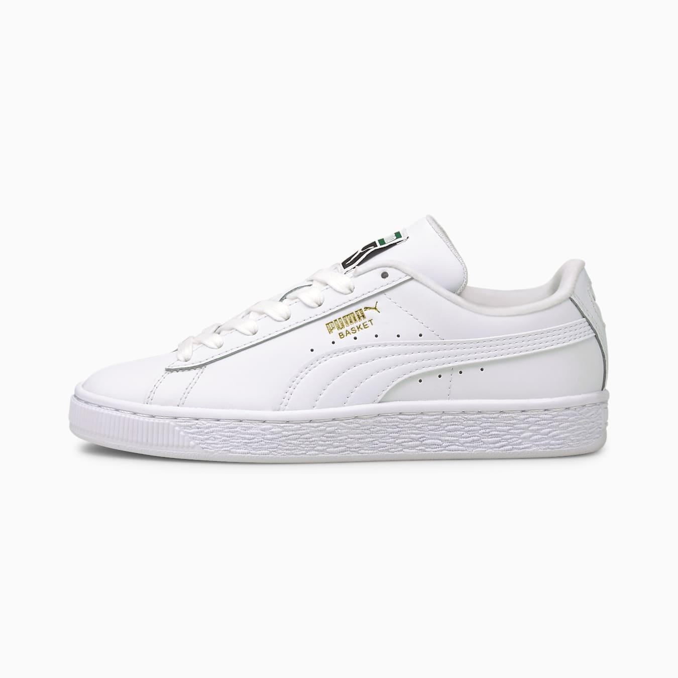 PUMA Junior Basket Classic XXI Big Kids' Sneakers - White Basketball Shoes for Boys & Girls - Perfect for School, Sports & Casual Wear