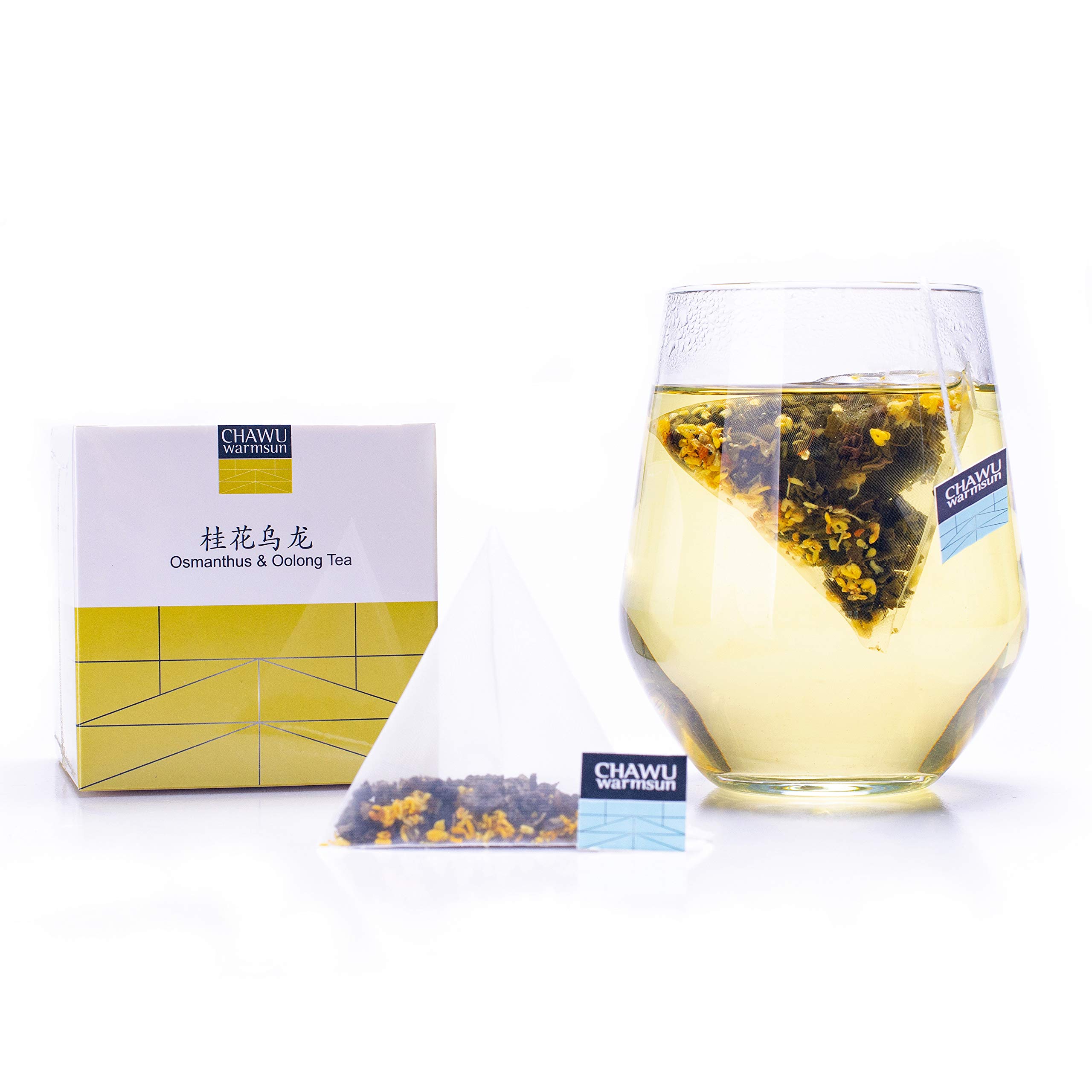 Premium Osmanthus & Oolong Tea Bags - 16 Tea Bags (8 Count/Box, Pack of 2) - Natural Osmanthus with Light Roast TieGuanYin Loose Leaf Tea - Perfect for Relaxation, Afternoon Tea & Gift Giving