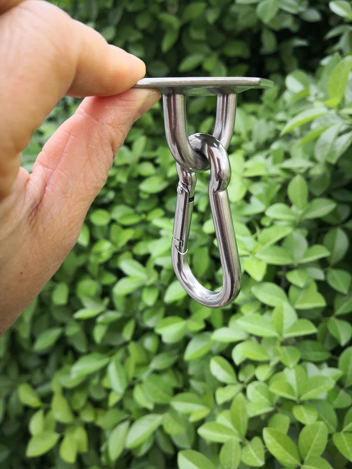 1000lb Heavy Duty Hammock Hanging Kit - Ultra Durable Hammock Hooks & Carabiners for Hammock Stands, Yoga Swings, Brazilian Hammocks, Swing Chairs - Indoor/Outdoor Ceiling Suspension Hooks (2 Pack) - Perfect for Backyard, Patio, Camping & Home Relaxation