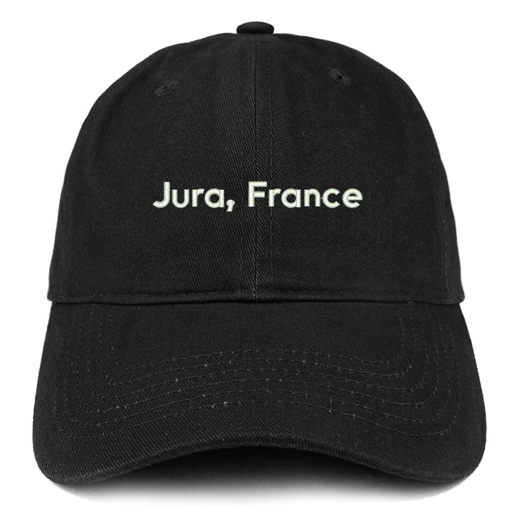 Trendy Embroidered Cotton Dad Hat - Unstructured Casual Cap for Men & Women - Jura France Fashion - Perfect for Outdoor, Travel & Daily Wear