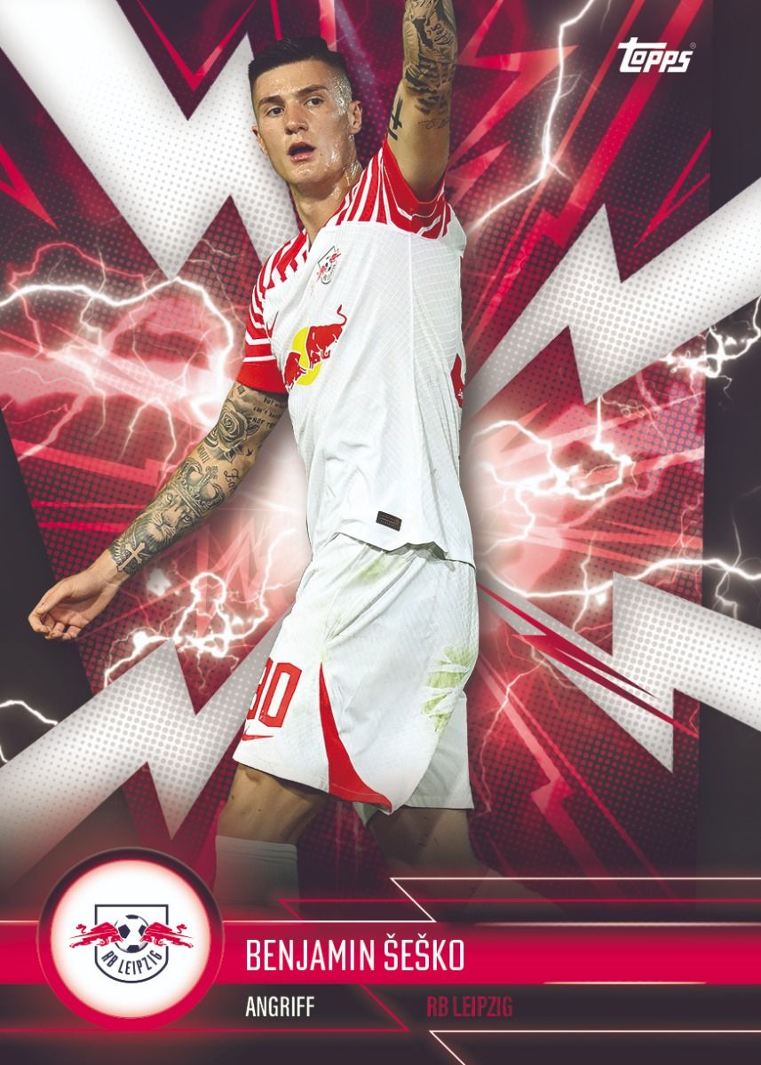 Topps RasenBallsport Leipzig Official 23/24 Fan Set - Authentic Soccer Collectibles for RB Leipzig Supporters - Perfect for Game Day, Fan Gifts & Memorabilia Display