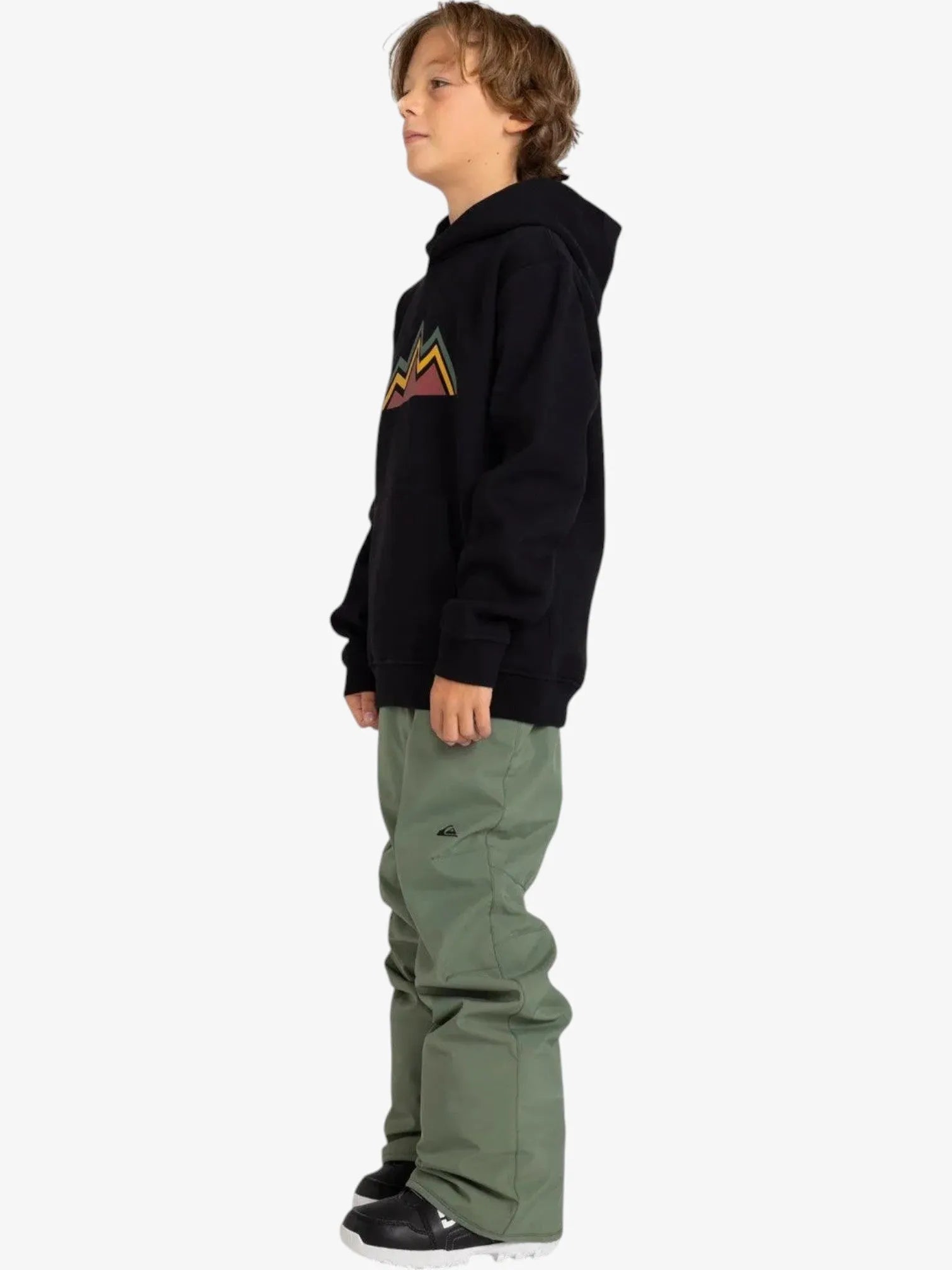 Quiksilver Snow Estate Kids' Snow Pants - Green | Waterproof & Insulated Winter Snowboard Pants for Boys & Girls - Skiing, Snowboarding & Outdoor Winter Activities