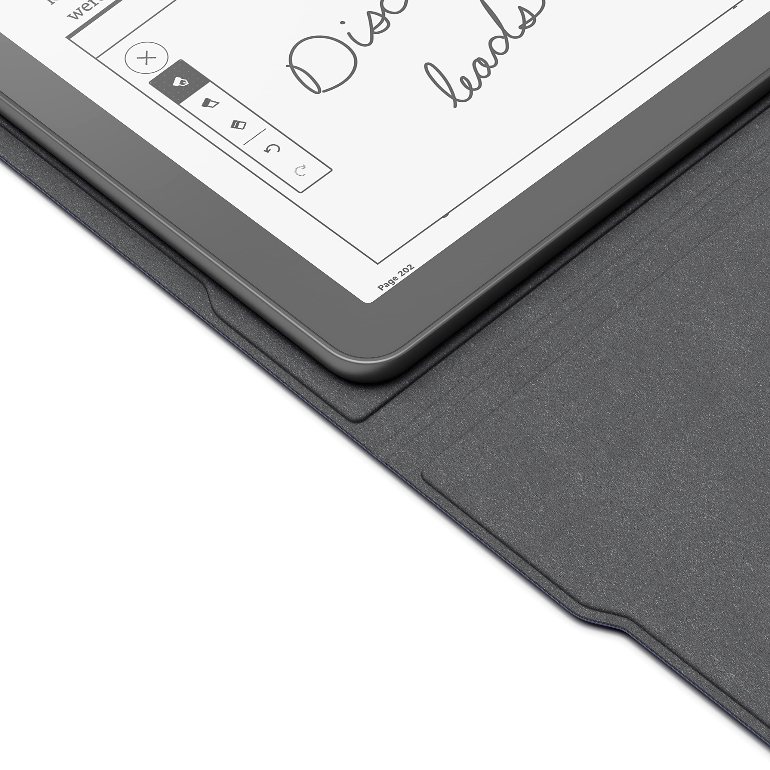 Amazon Kindle Scribe Fabric Folio Cover with Magnetic Attachment - Slim Protective Case for 10.2