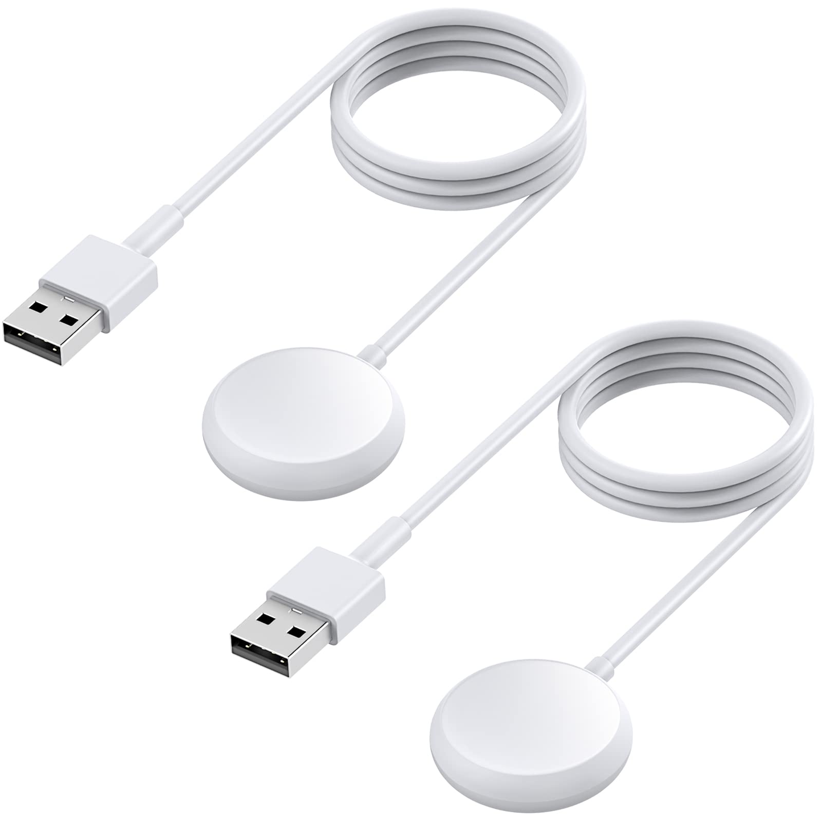 2 Pack Magnetic USB Charging Cable for Google Pixel Watch 1 - 3.3ft Fast Charger Cord Accessories Replacement (Not Compatible with Pixel Watch 2) - Perfect for Home, Office & Travel Charging