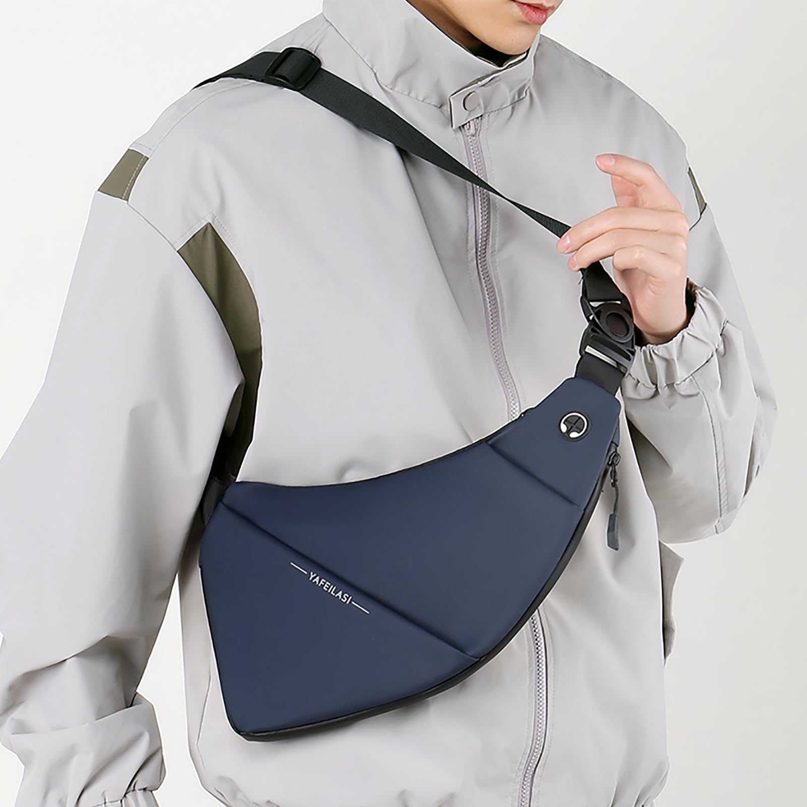 Anti-Theft Sling Bag for Women & Men - Small Crossbody Backpack with Front & Back Pockets - Perfect for Travel, Hiking, and Daily Commute