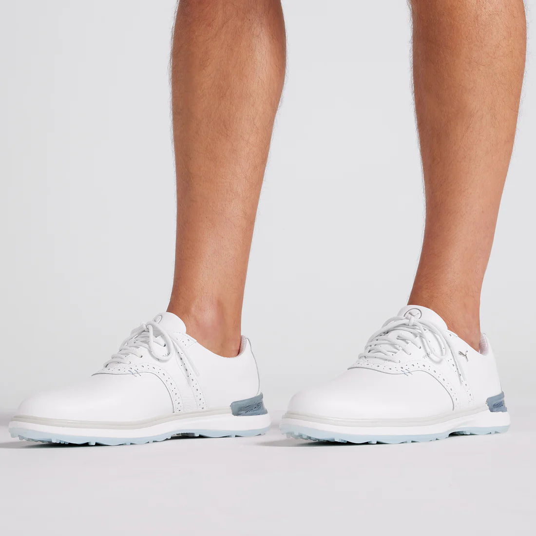 Puma Avant Running Shoes for Men - White/Ash Gray/Icy Blue | Lightweight & Breathable Sneakers for Jogging, Gym & Casual Wear