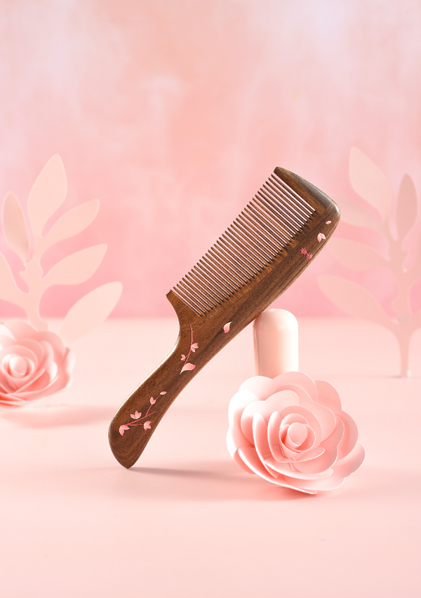 Fine Hair Comb for Women - Detangling Comb for Smooth & Shiny Hair - Perfect for Daily Styling, Salon Use & Travel Accessories