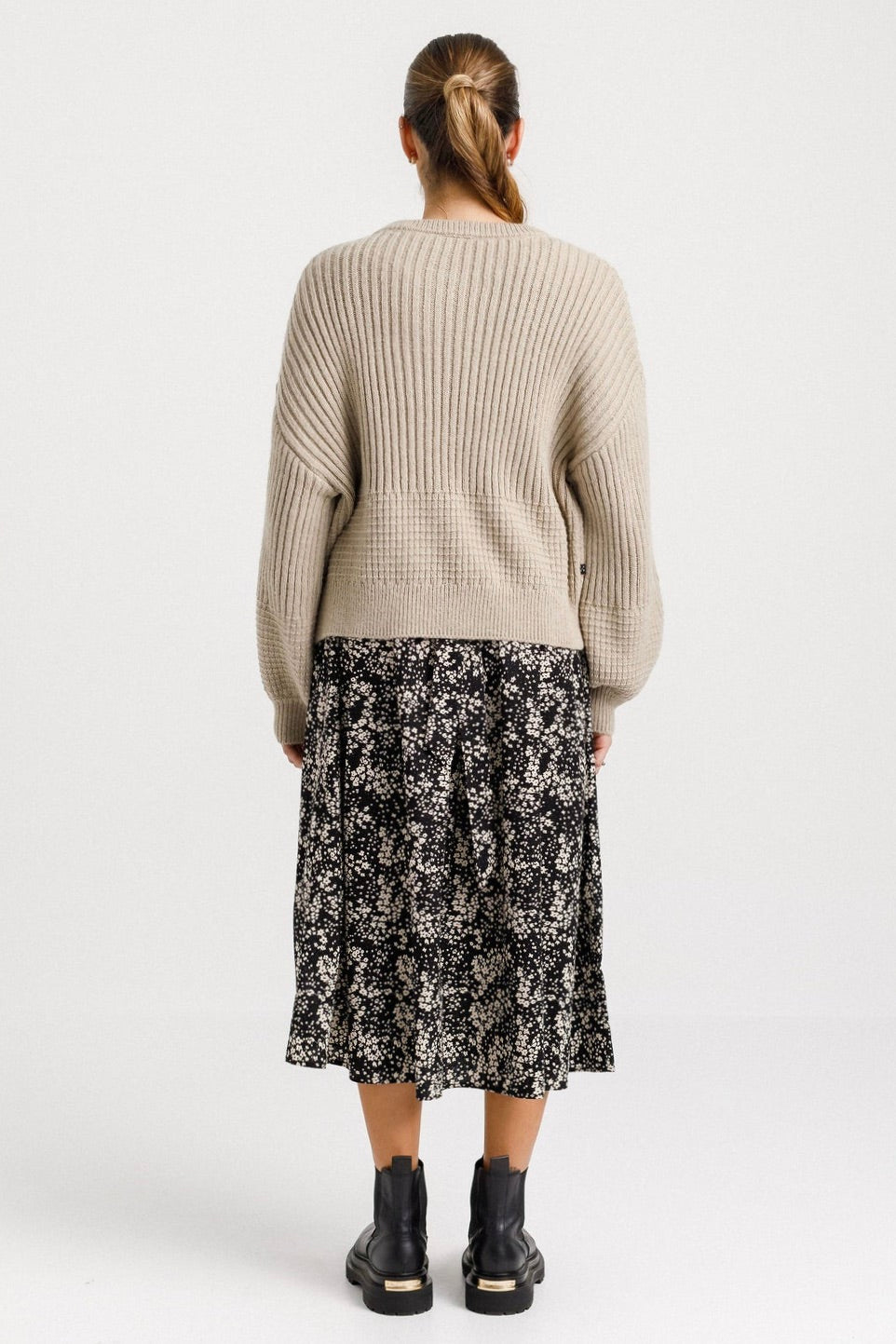 Flo Oatmeal Knit Cardigan - Soft Women's Sweater for Fall & Winter | Cozy Office Wear & Casual Outfits
