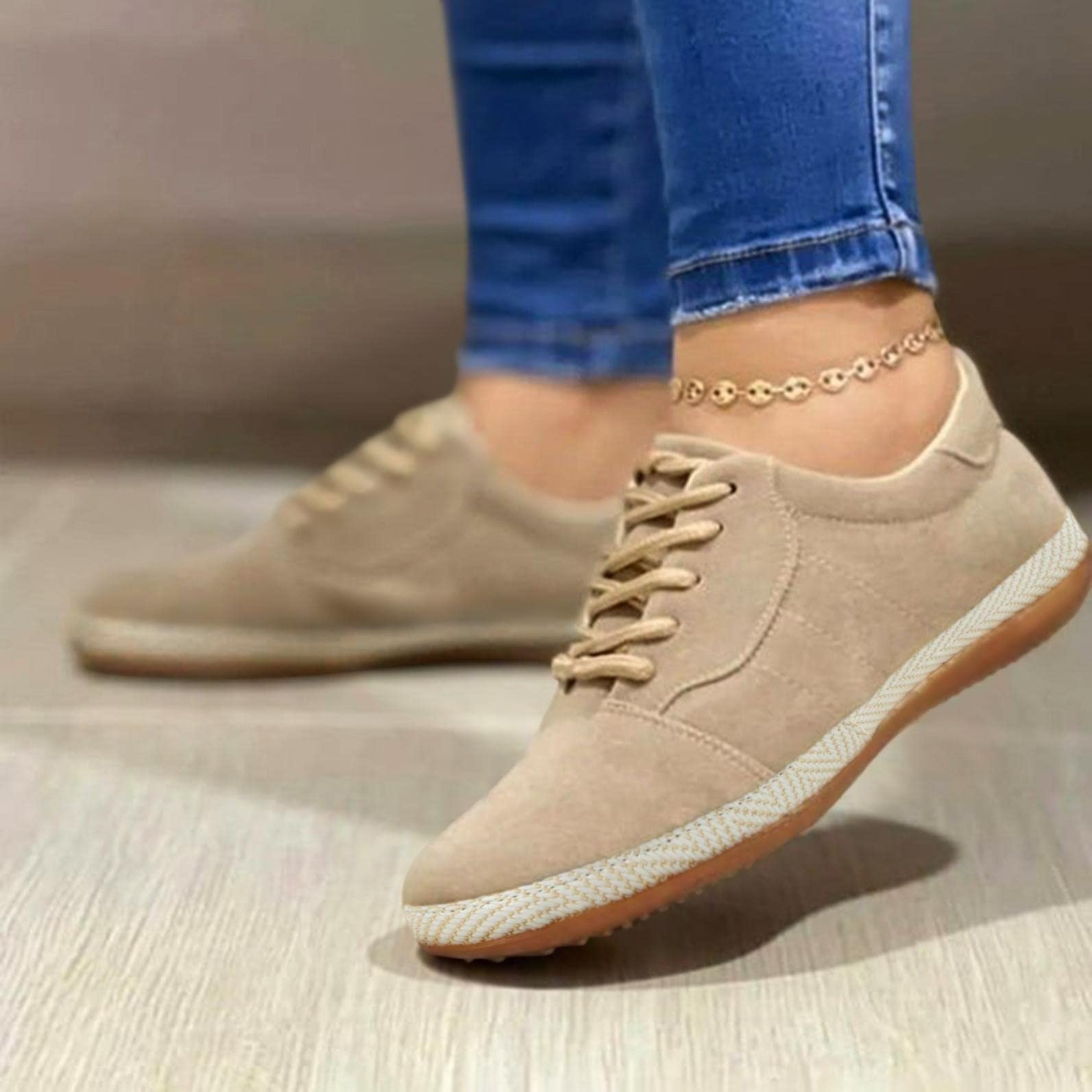 Women's White Platform Sneakers - Fashion Casual Slip-On Breathable Lightweight Running Shoes | Perfect for Gym, Workout, Jogging & Daily Wear