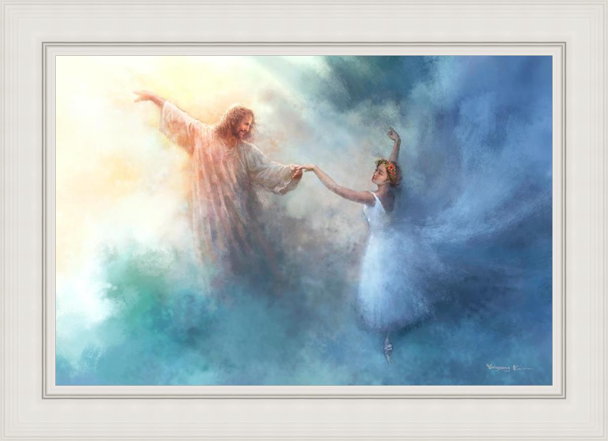 A Pas De Deux By Yongsung Kim - Elegant Ballet Art Print for Home Decor | Perfect for Dance Studios, Living Rooms & Gift Ideas