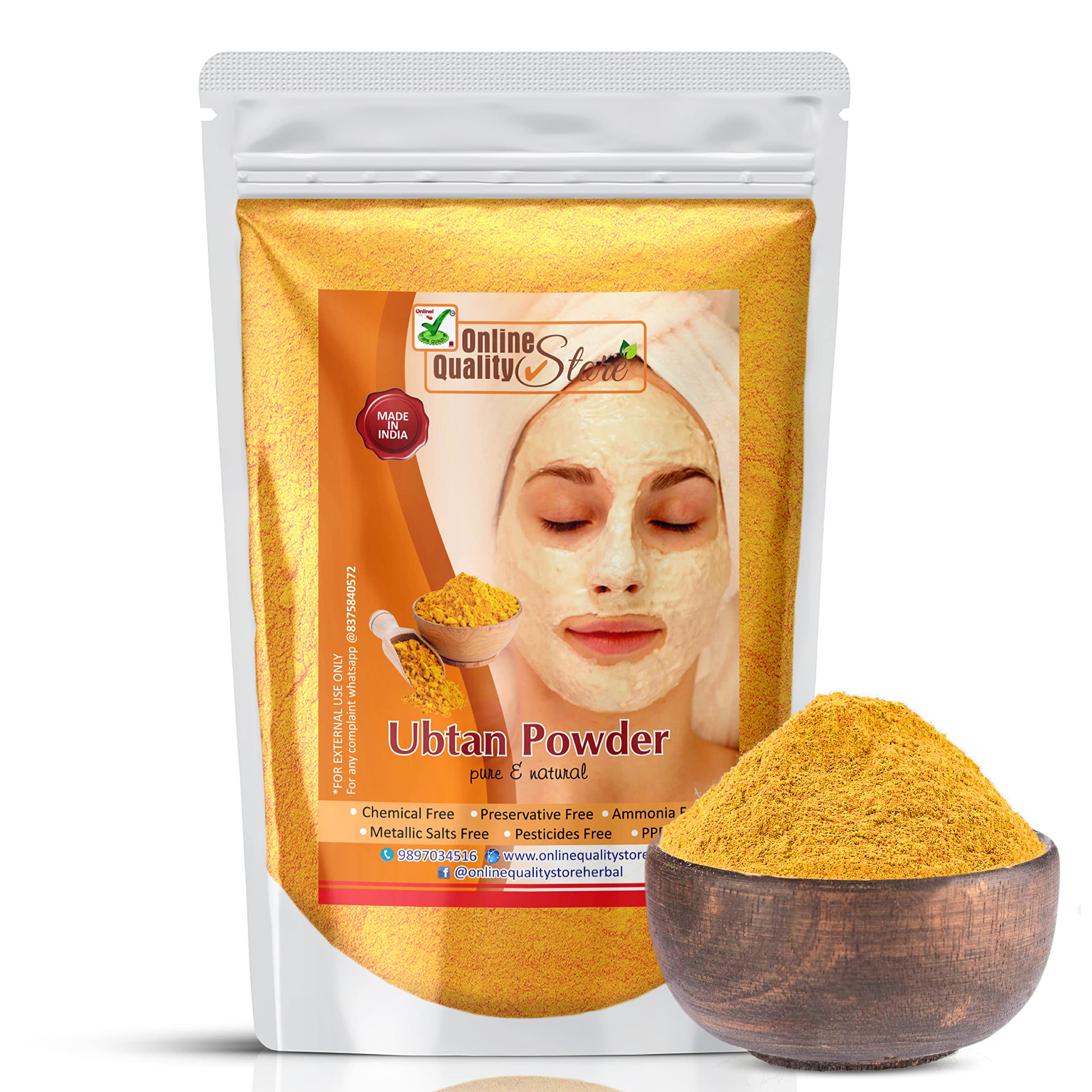 Natural Exfoliating Scrub Powder for Face & Body - 400g Organic Skincare | Gentle Cleansing for Sensitive Skin, Acne Treatment & Spa Day at Home