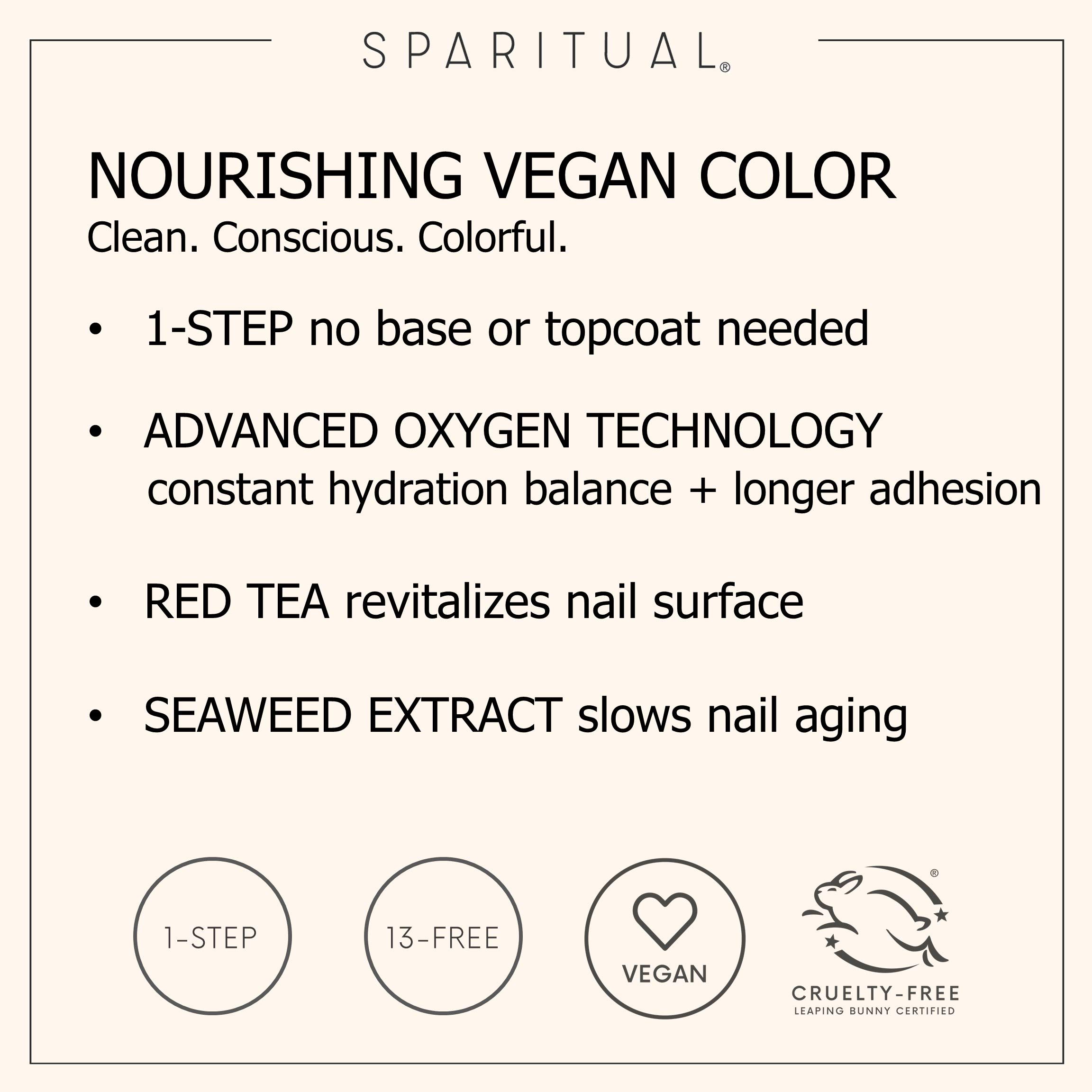 SPARITUAL Nourishing Vegan Nail Polish - Long Lasting Blues & Greens Nail Colors | Cruelty Free, Non-Toxic Formula for Manicures & Pedicures | Perfect for Everyday Wear, Special Occasions & Nail Art