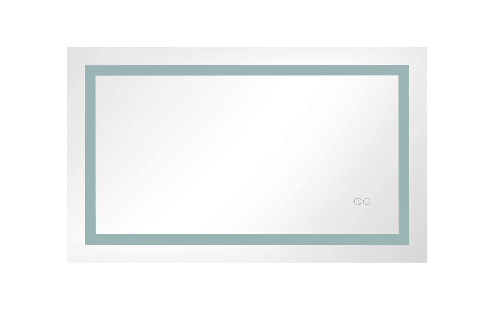 Smart LED Bathroom Mirror with Anti-Fog & Dimmable Lights - Adjustable White/Warm/Natural Lighting, Wall Mounted Vanity Mirror (40
