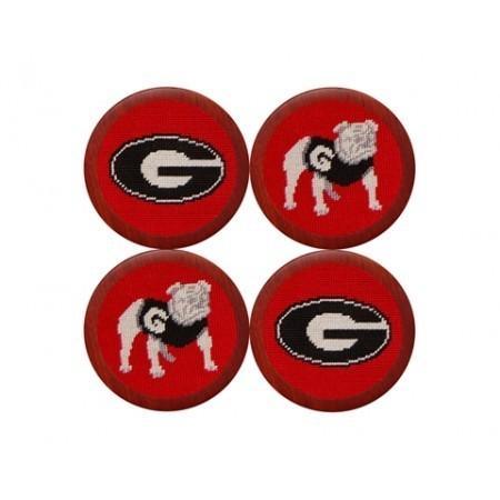 Georgia Coasters - Set of 6 Absorbent Cork Drink Coasters for Home, Bar & Office - Protect Tables from Spills & Stains - Perfect for Coffee, Wine & Cocktail Parties