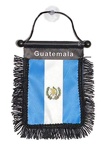 Guatemala Flag Car Mirror Hanger - Patriotic Guatemalan Rear View Mirror Flag for Cars, Trucks & SUVs | Perfect for National Holidays, Parades & Showing Guatemalan Pride