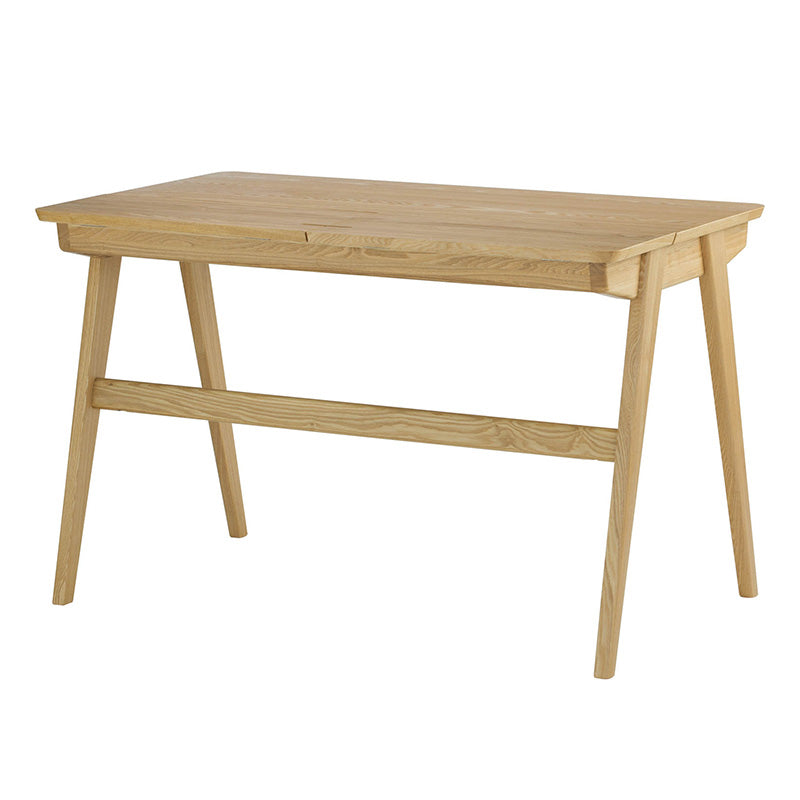 KEIR 47-Inch Natural Wood Study Desk - Perfect for Home Office, Dorm Room & Small Spaces | Modern Writing Desk with Sturdy Frame for Work & Study