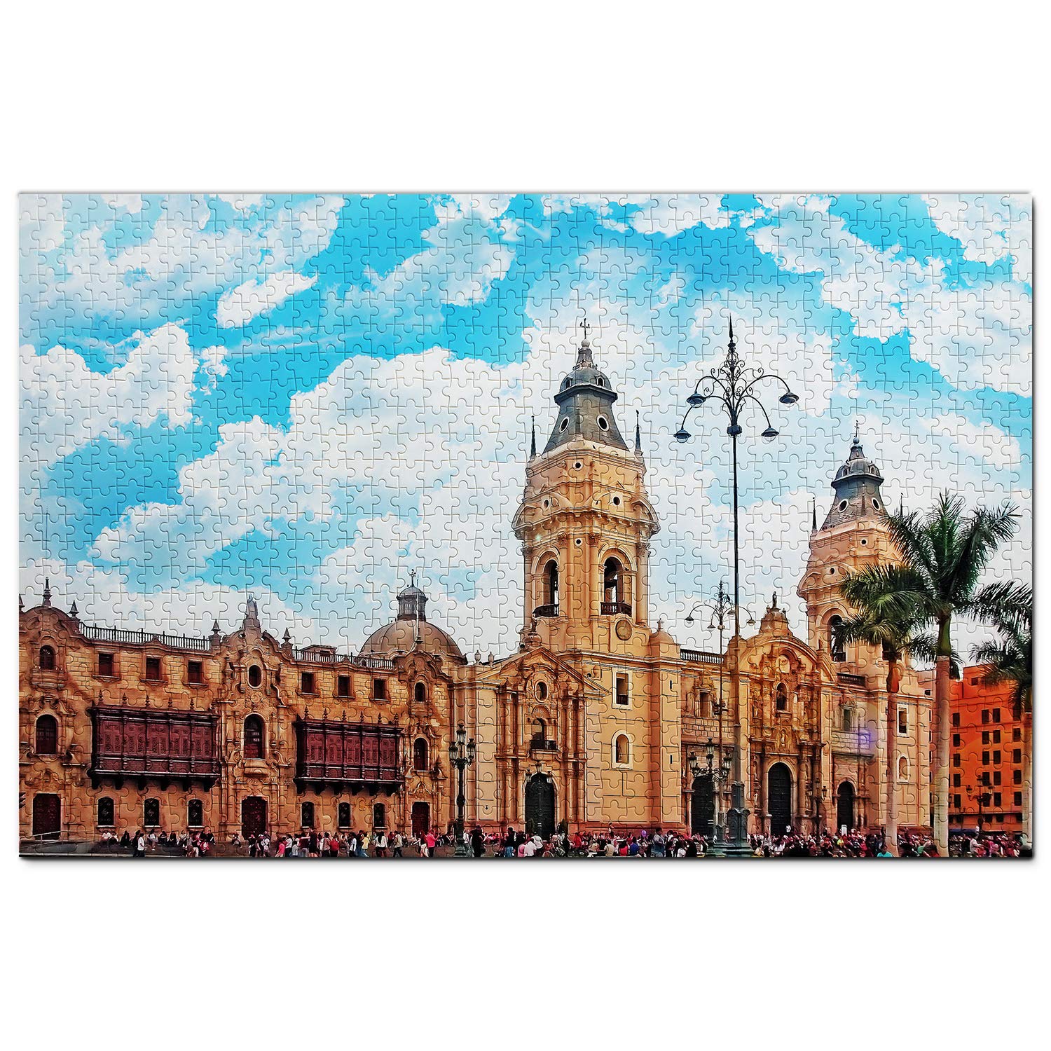 1000-Piece Peru Jigsaw Puzzle - Scenic Lima Parade Ground Wooden Puzzle | Perfect Travel Souvenir & Home Decor for Puzzle Lovers
