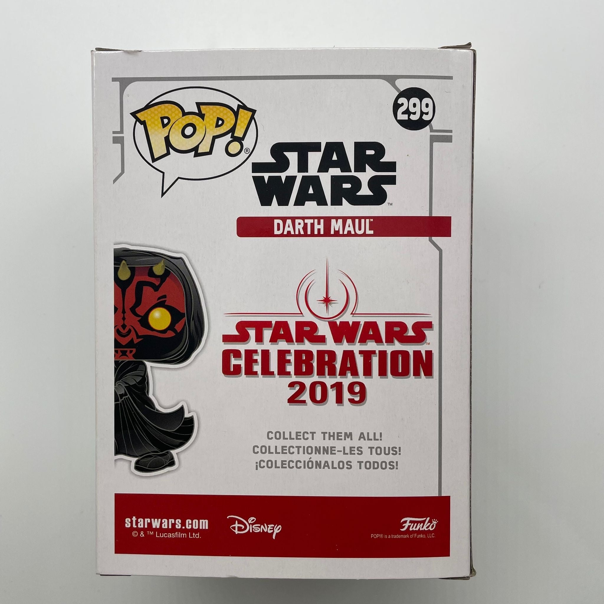 Darth Maul Star Wars Funko Pop Vinyl Figure #299 - Collectible Sith Lord Action Toy for Fans & Display | Perfect for Home Decor, Office Display & Gift Giving