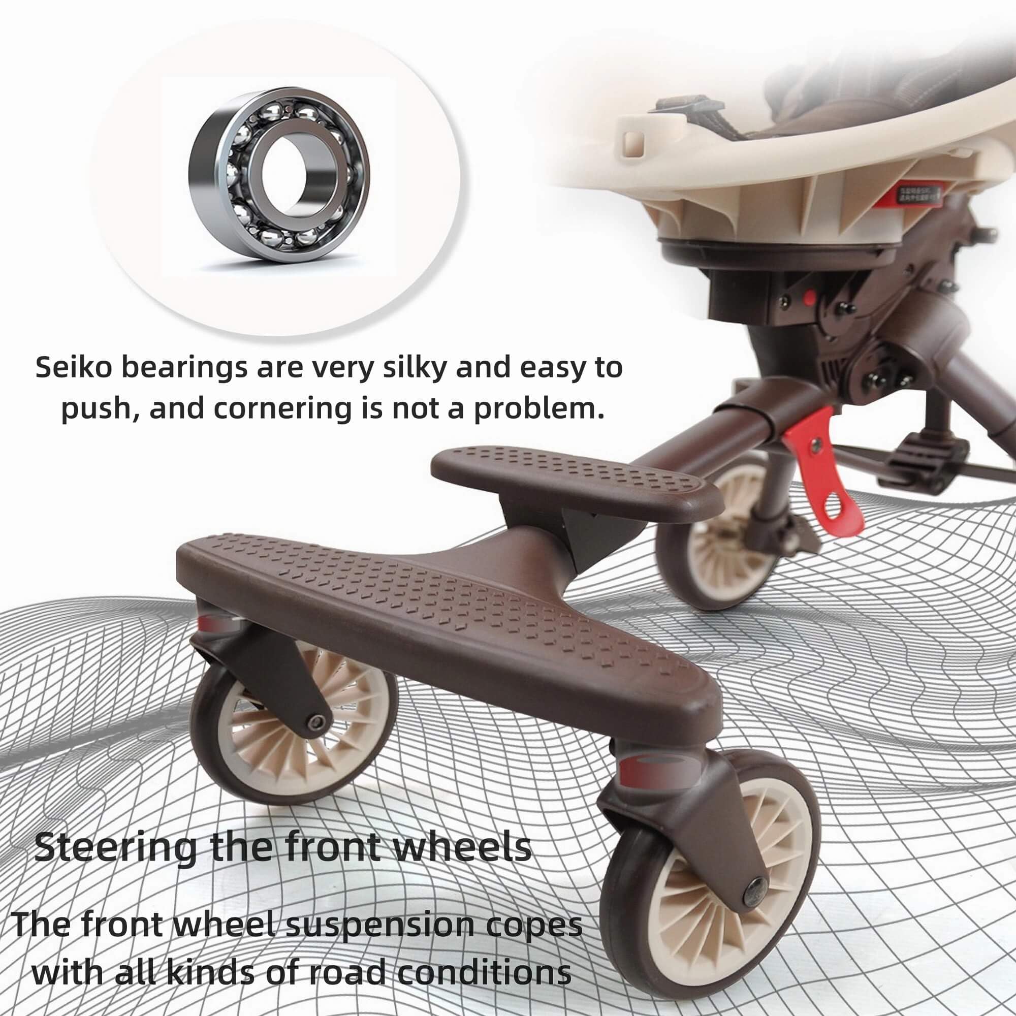 Lightweight Umbrella Stroller for Toddlers 1-3 Years Old - Compact Jogging Stroller with 360° Swivel Wheels | Easy Fold Travel Stroller for Big Kids | Perfect for Park Walks, Shopping & Airplane Travel