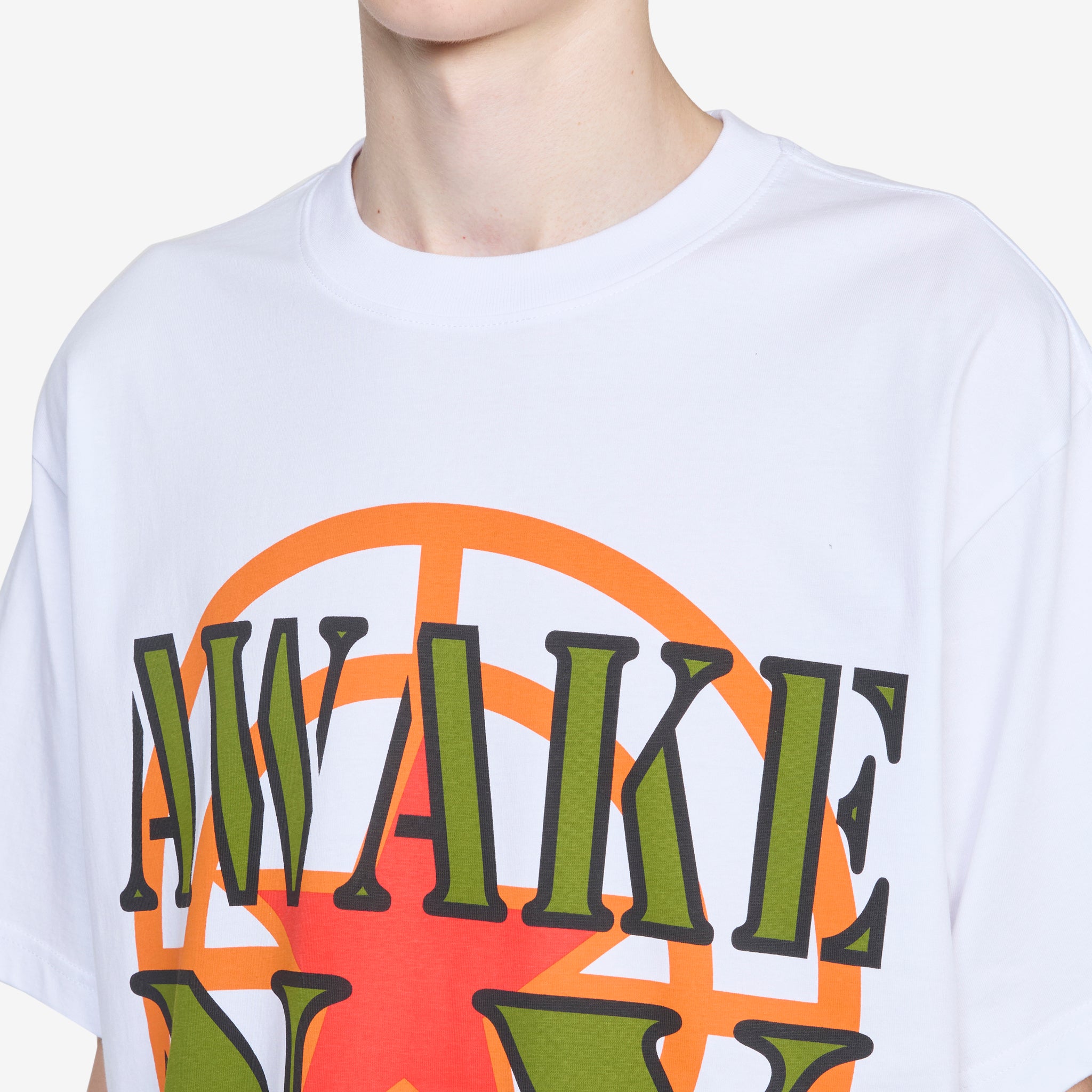 Crosshair Graphic T-Shirt for Men - White Cotton Tee for Casual Wear, Street Style & Everyday Outfits