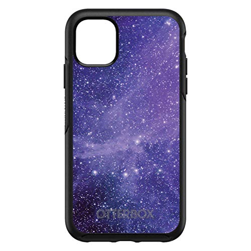 Purple Black White Stars Nebula On Black Case