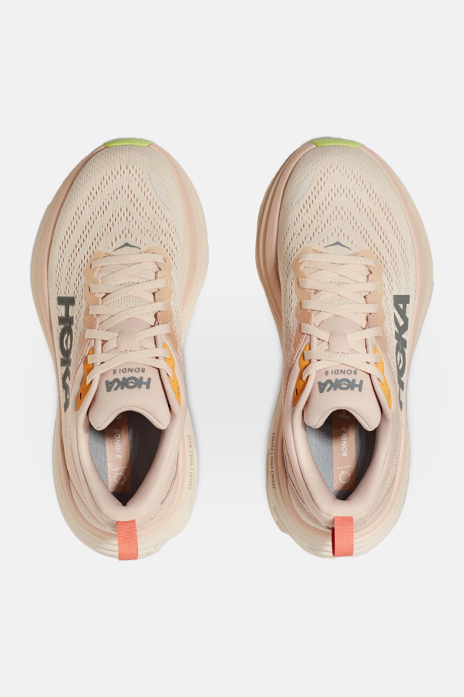 HOKA Women's Bondi 8 Running Shoes - Lightweight Cushioned Sneakers for Women in Cream/Vanilla | Perfect for Jogging, Walking & Everyday Comfort