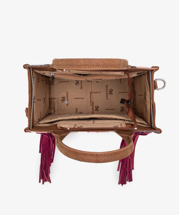 Montana West Southwestern Fringe Concealed Carry Tote Bag Set - Stylish & Functional Purse for Women | Perfect for Everyday Use, Travel & Concealed Carry