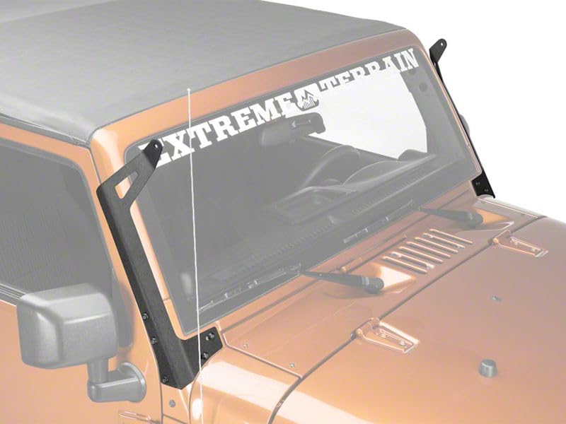 Raxiom 50-Inch LED Light Bar Windshield Mount for 07-18 Jeep Wrangler JK - Off-Road Lighting Upgrade for Trail & Night Driving